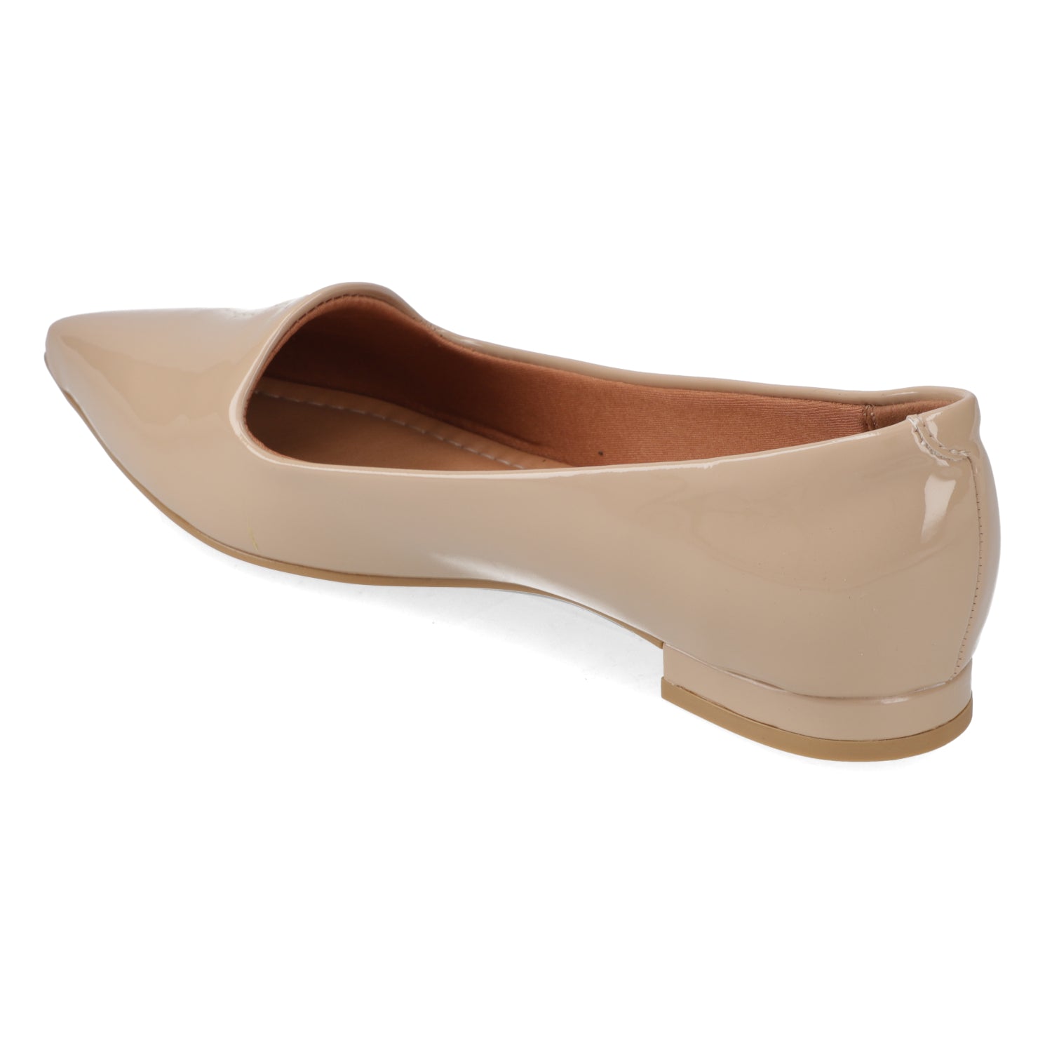 Ballerina Efecto Charol Beige 34 / Beige