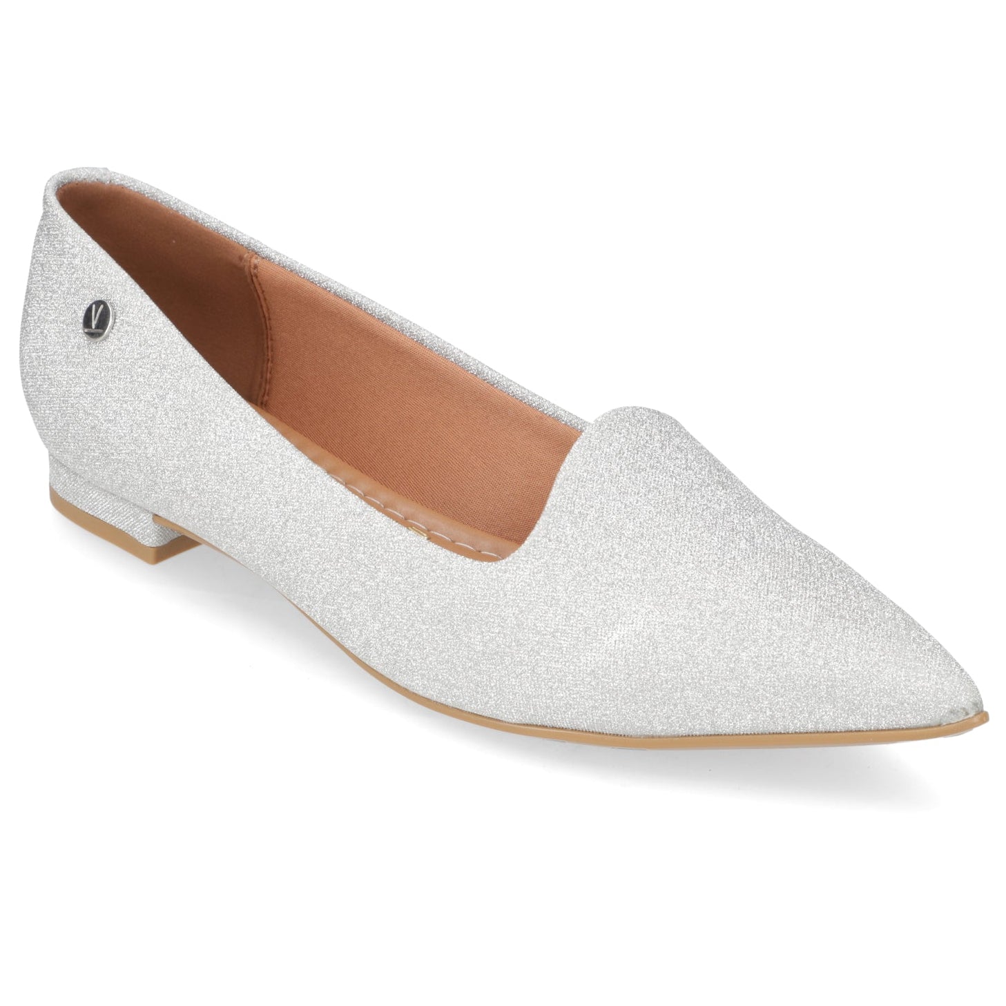 Ballerina Textil Glitter Plateada 35 / Plateado