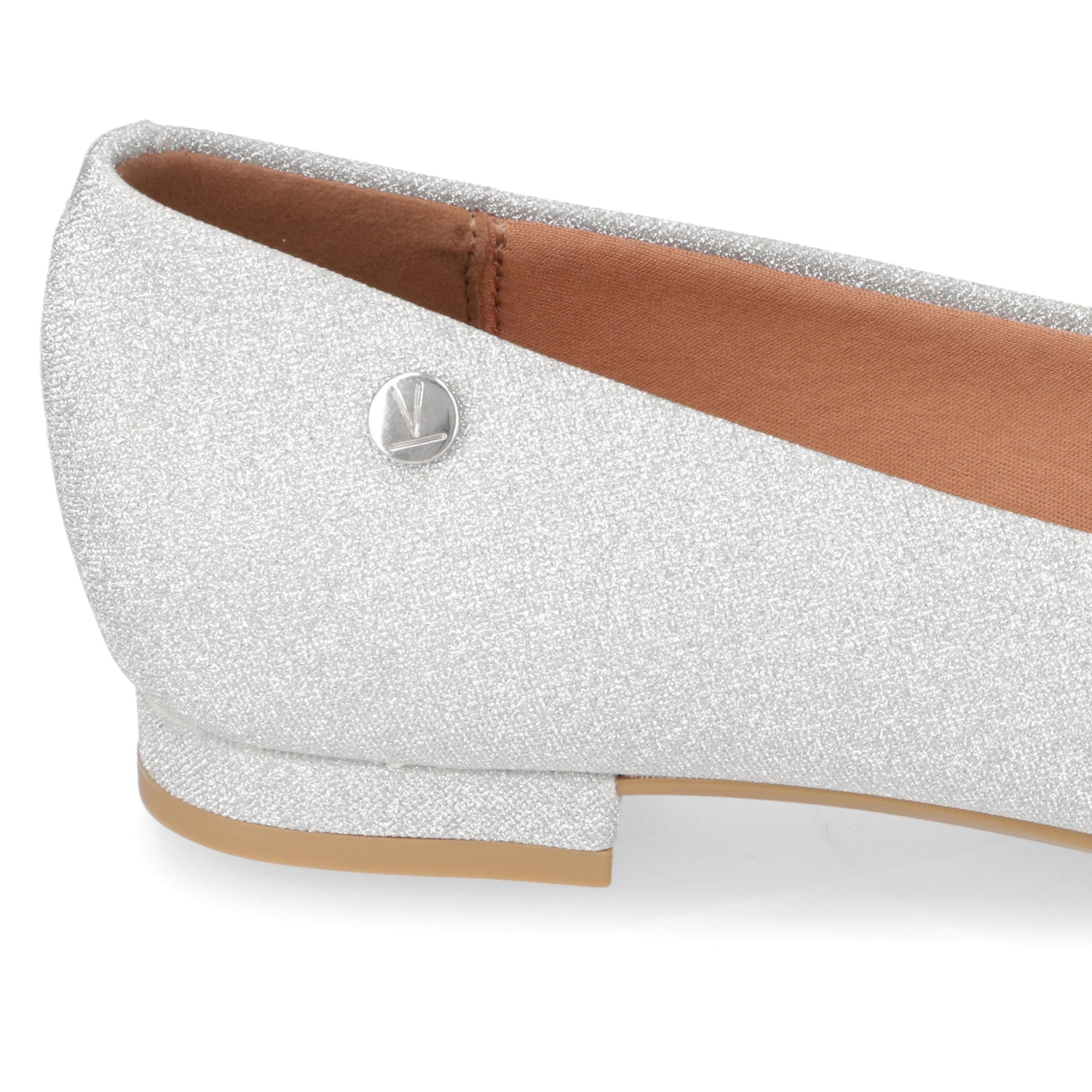 Ballerina Textil Glitter Plateada 35 / Plateado