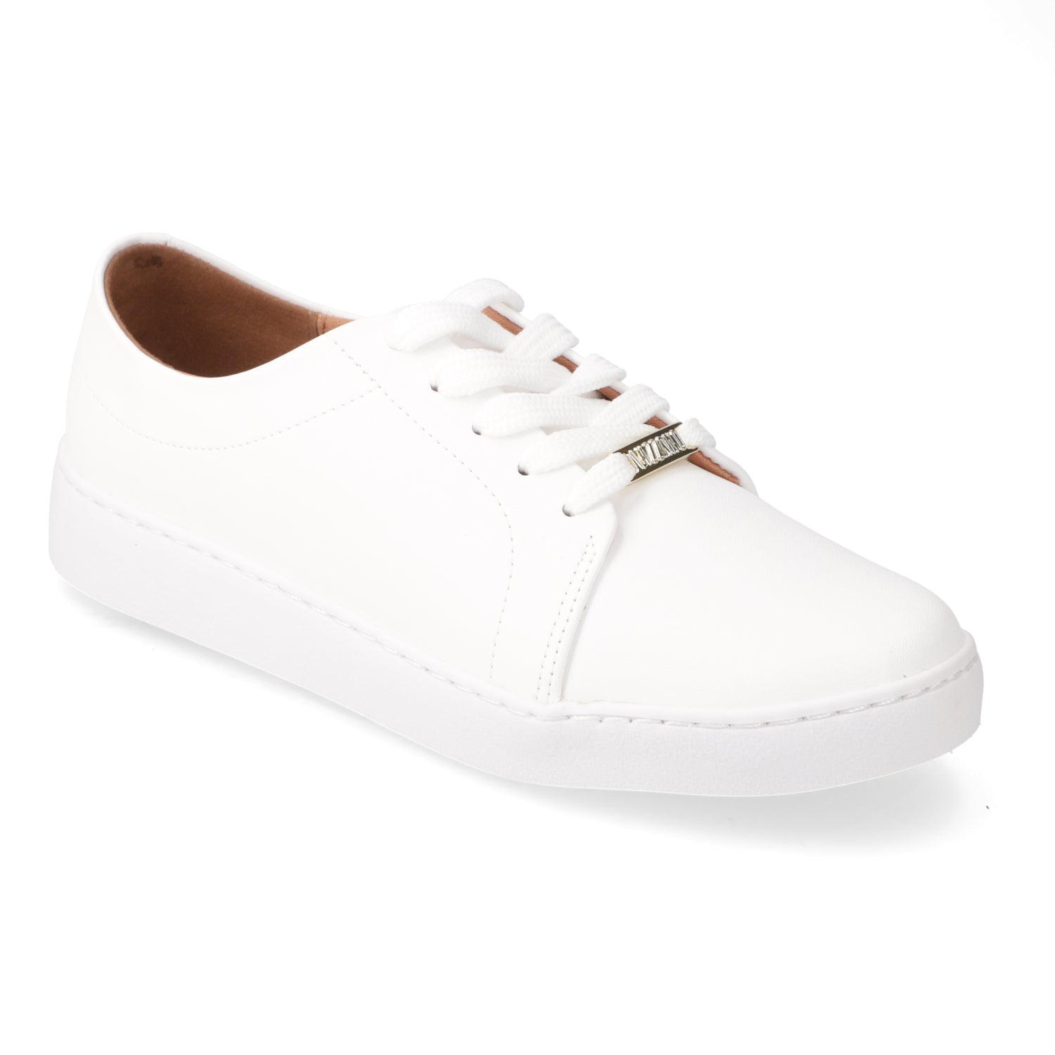 Zapatilla Casual Eco Cuero Blanco 35 / Blanco