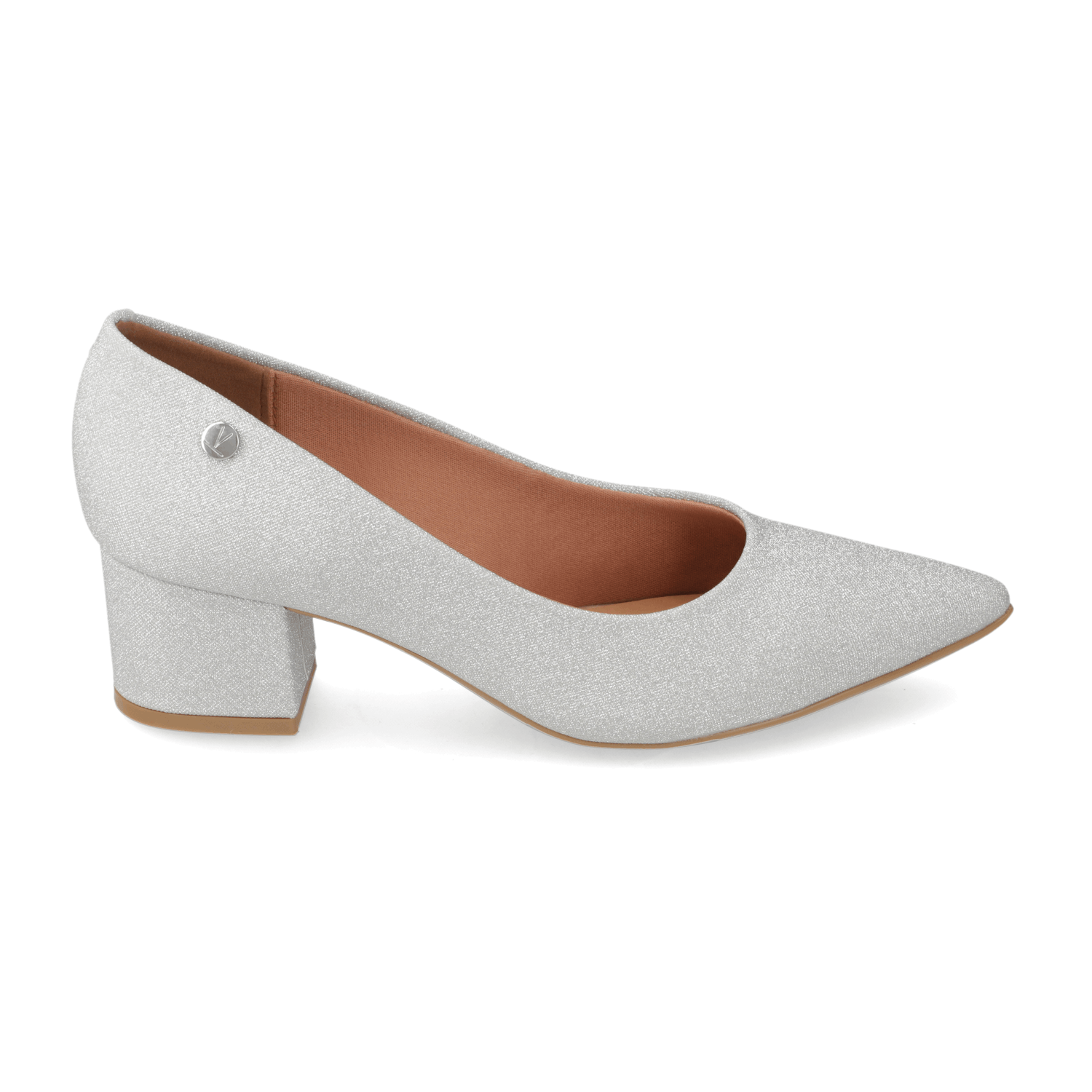 Taco Ancho Plateado Vizzano 34 / Plateado