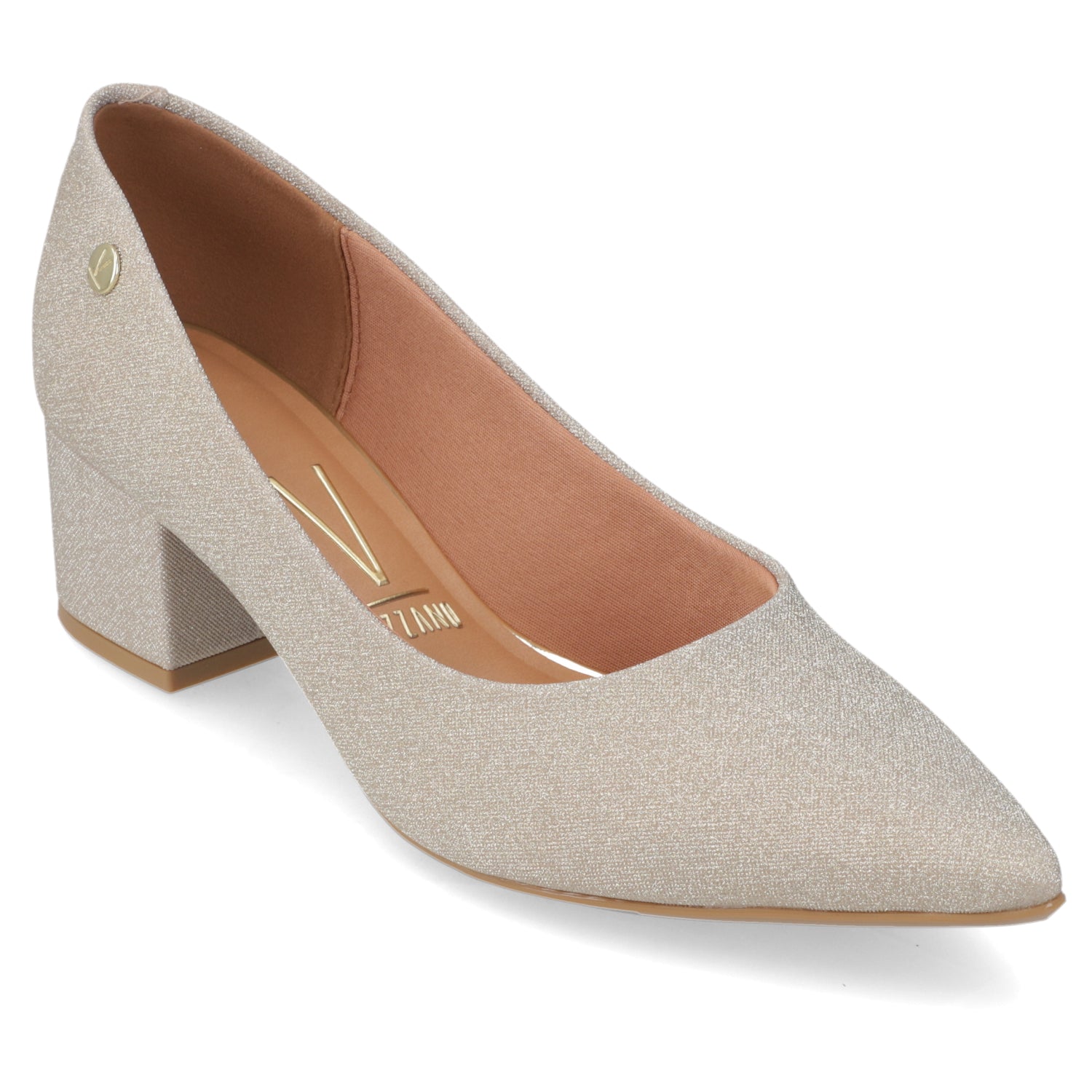 Taco Ancho Glitter Dorado Vizzano 34 / Dorado