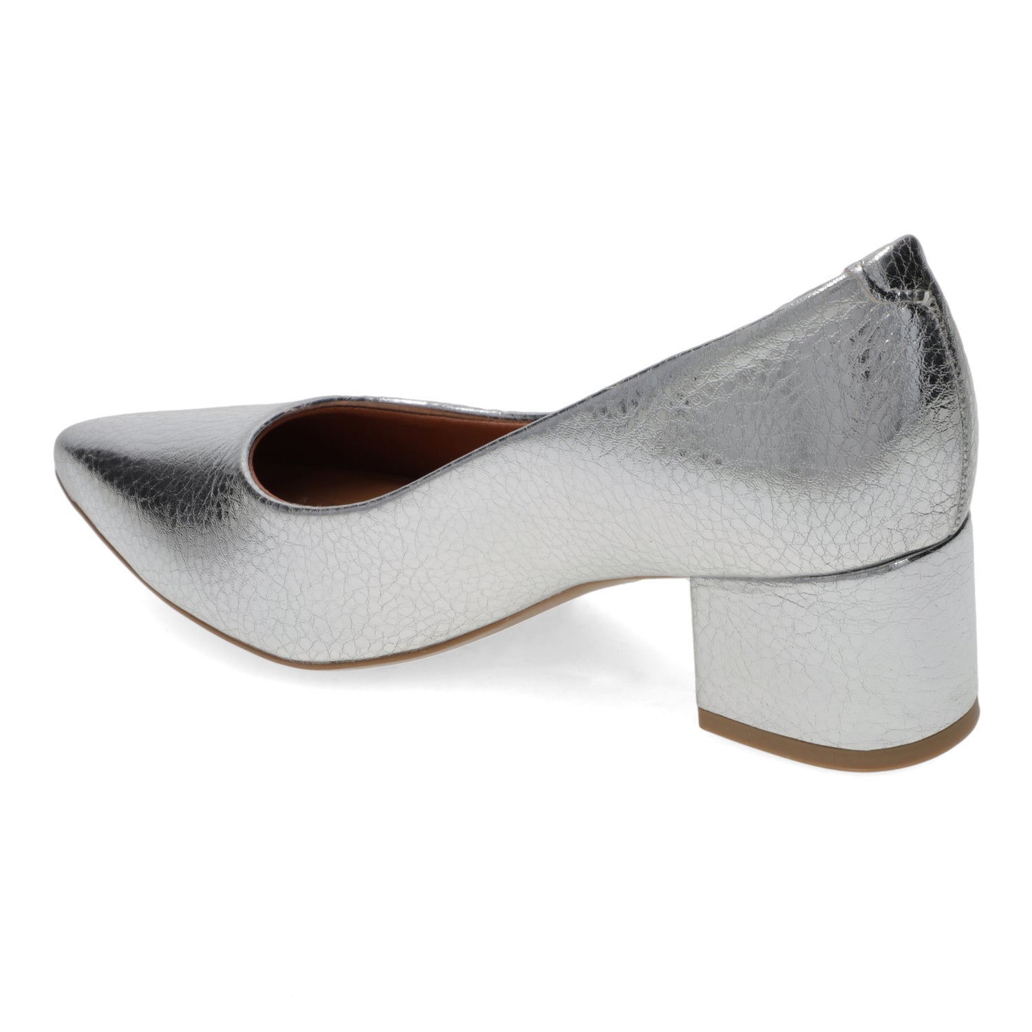 Taco Ancho 5 cm Plateado Vizzano 35 / Plateado