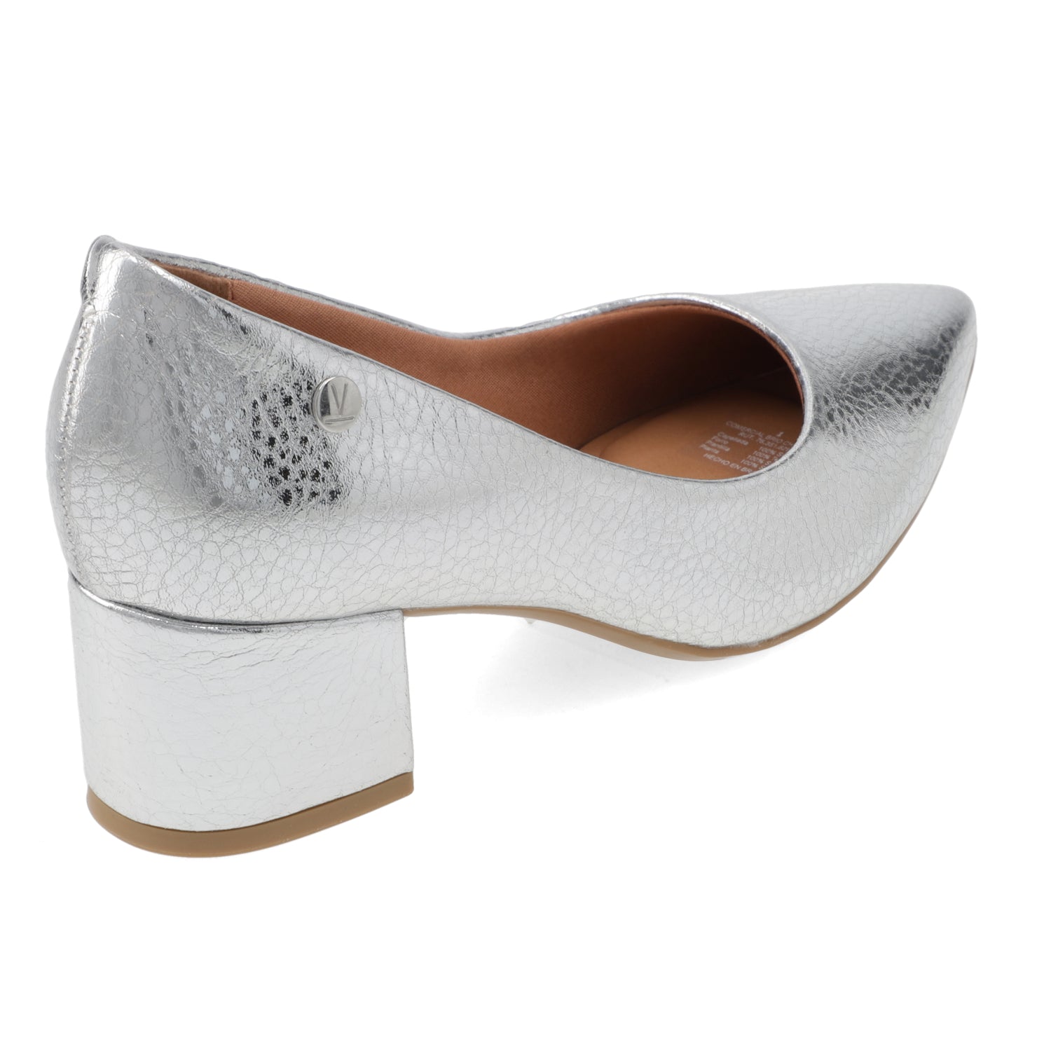 Taco Ancho 5 cm Plateado Vizzano 35 / Plateado