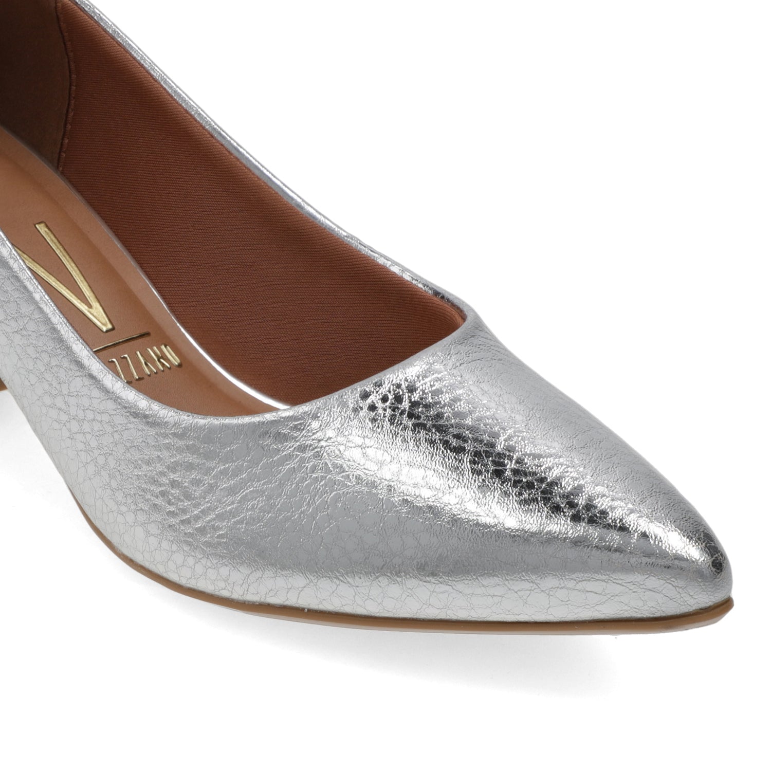 Taco Ancho 5 cm Plateado Vizzano 35 / Plateado