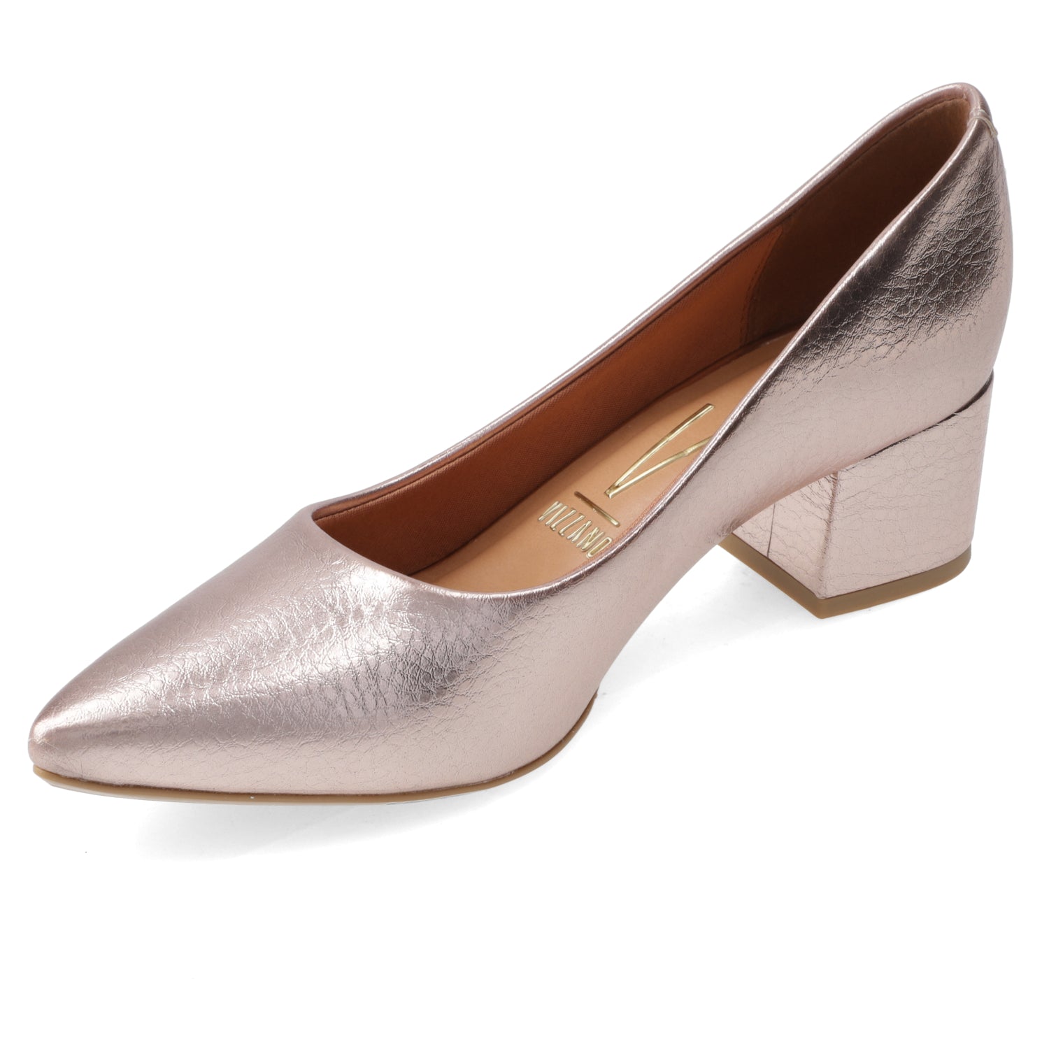 Taco Ancho 5 cm Rosado Vizzano 35 / Rosado