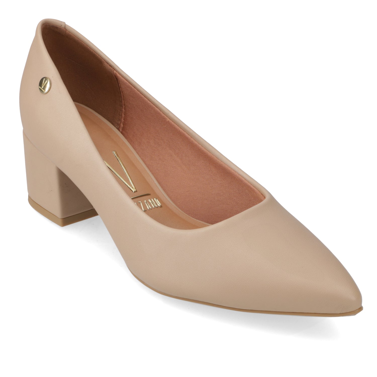 Taco Cuadrado Eco Cuero Beige 34 / Beige