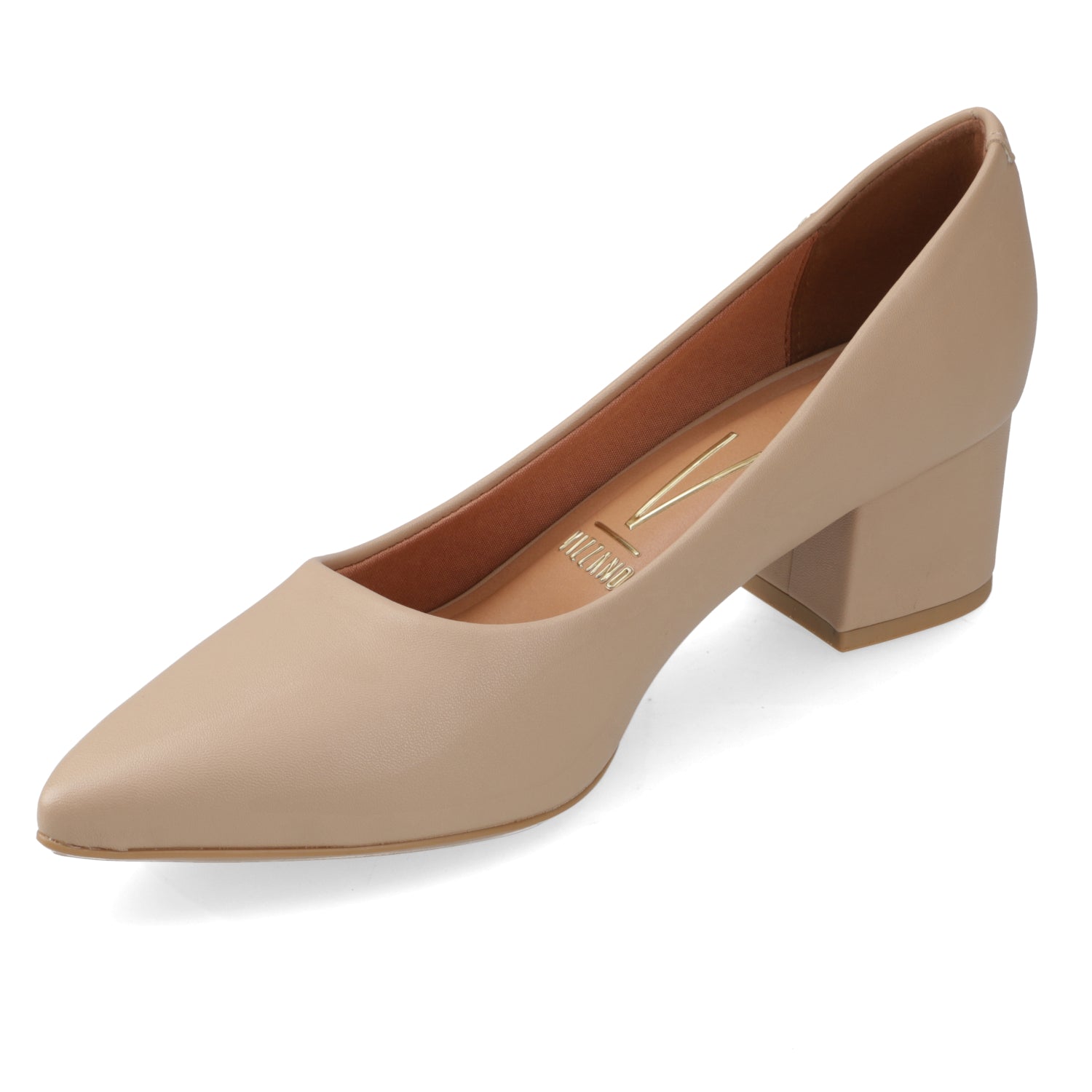 Taco Cuadrado Eco Cuero Beige 34 / Beige