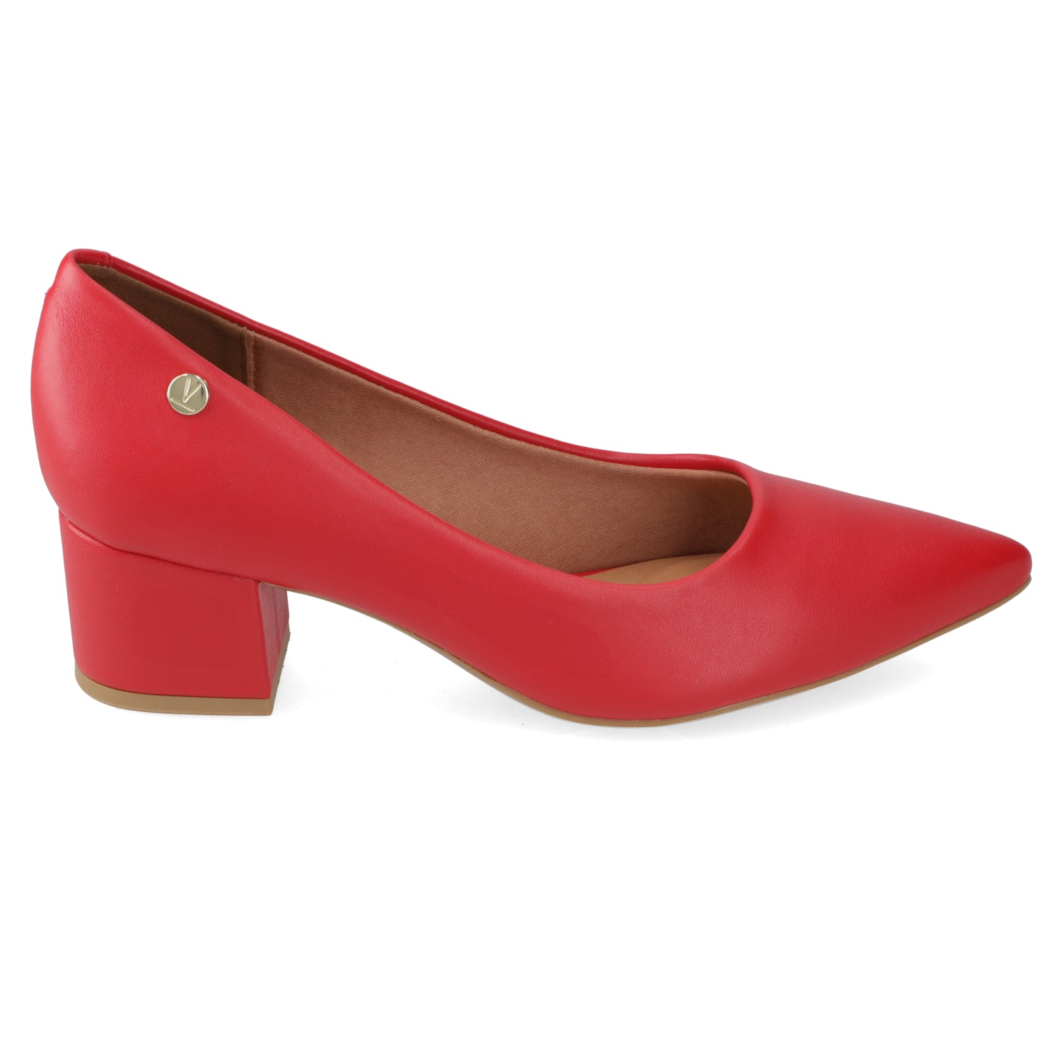 Taco Cuadrado Eco Cuero Rojo 34 / Rojo