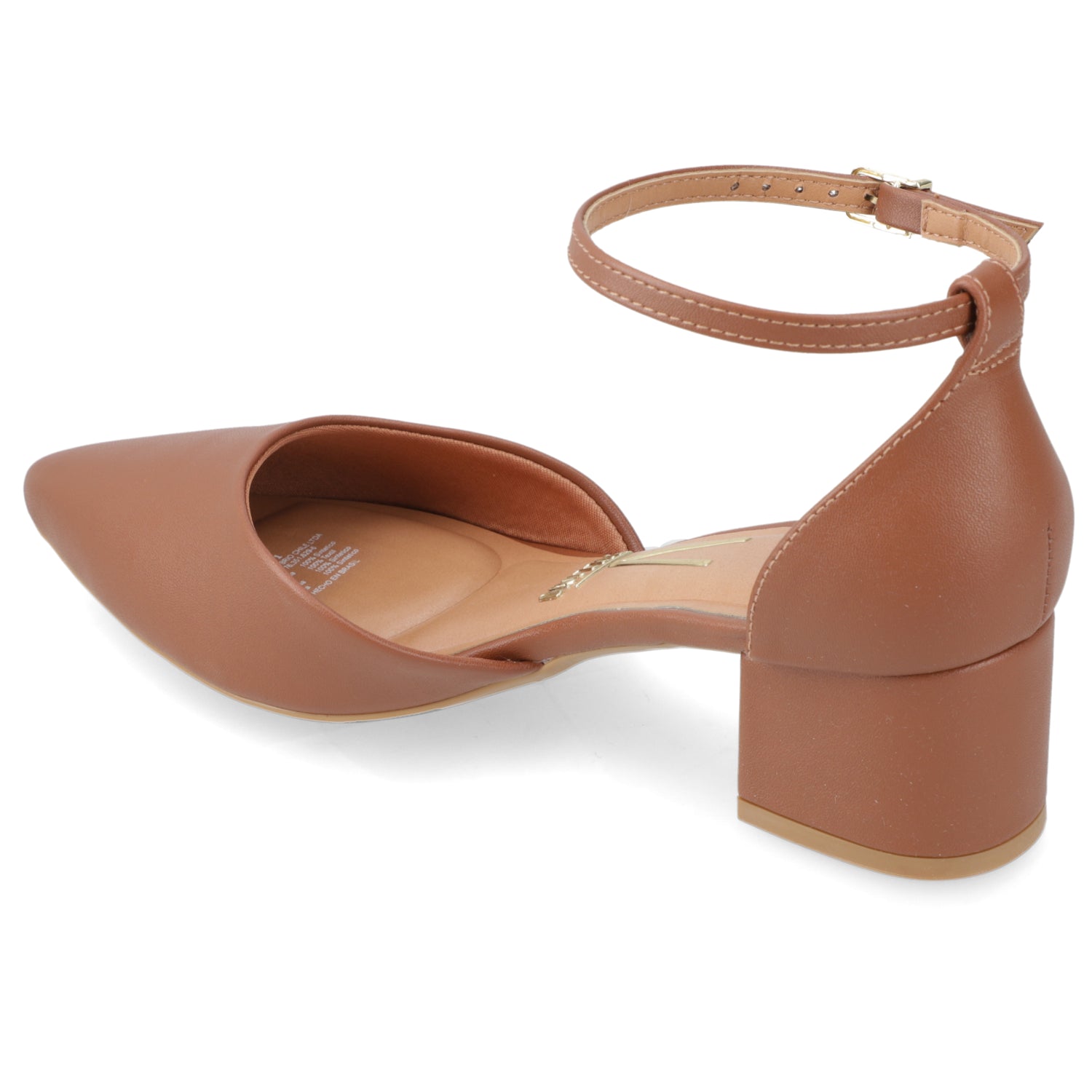 Zapato Taco Ancho Medio Café Vizzano Ecocuero 34 / Café