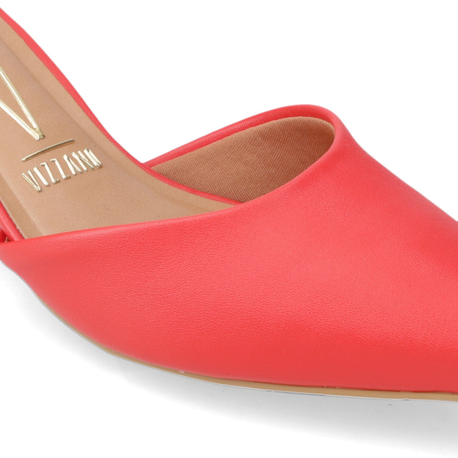 Zapato Taco Ancho Medio Rojo Vizzano Ecocuero 34 / Rojo