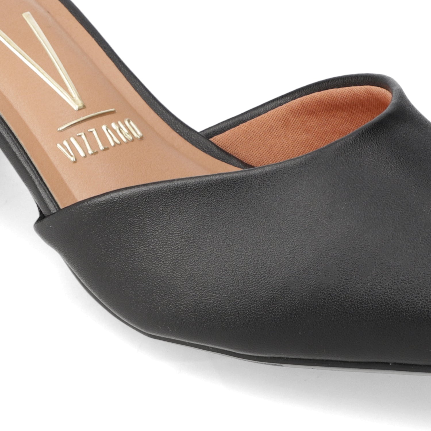Zapato Taco Ancho Medio Negro Vizzano Ecocuero 35 / Negro