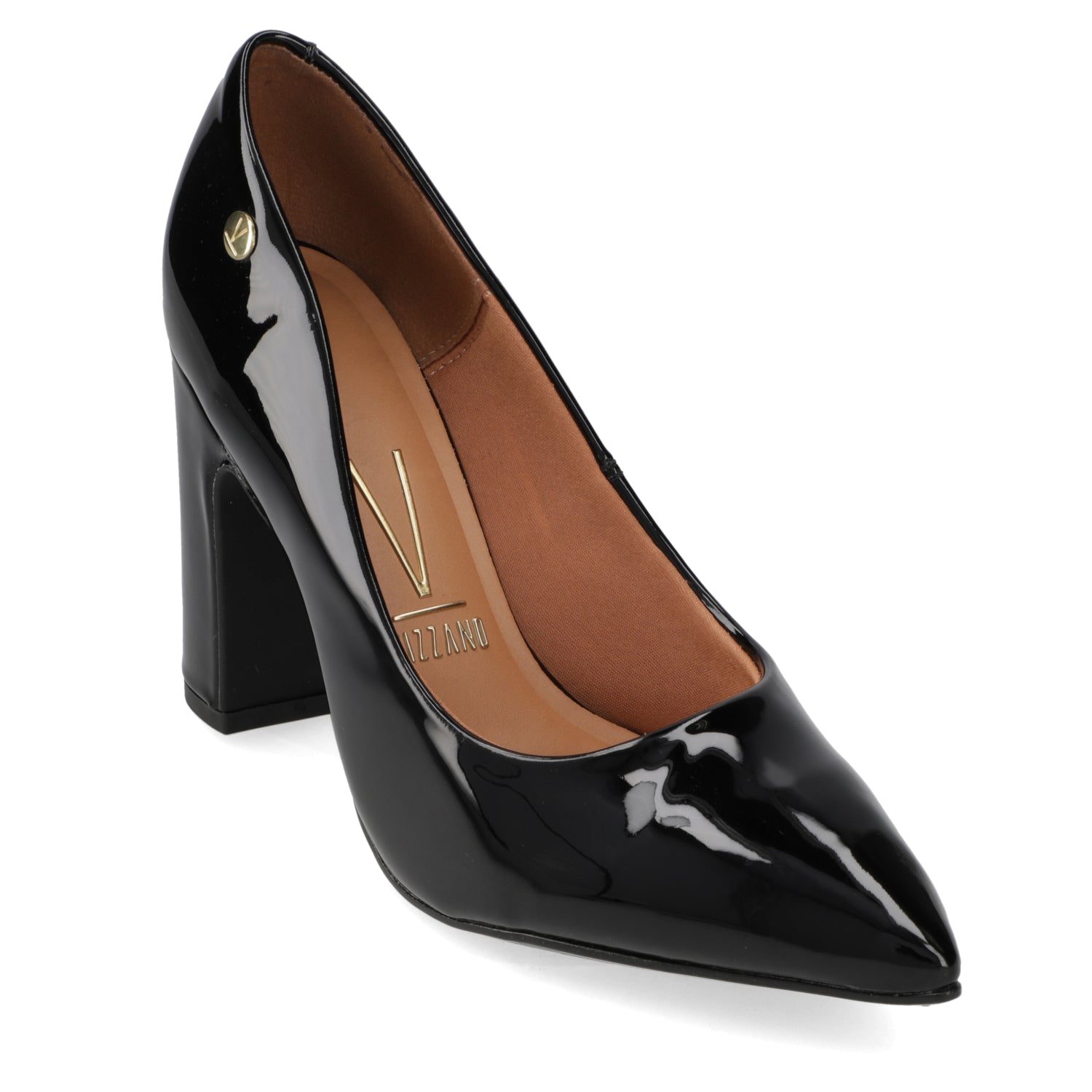 Taco Cuadrado Efecto Charol Negro 34 / Negro