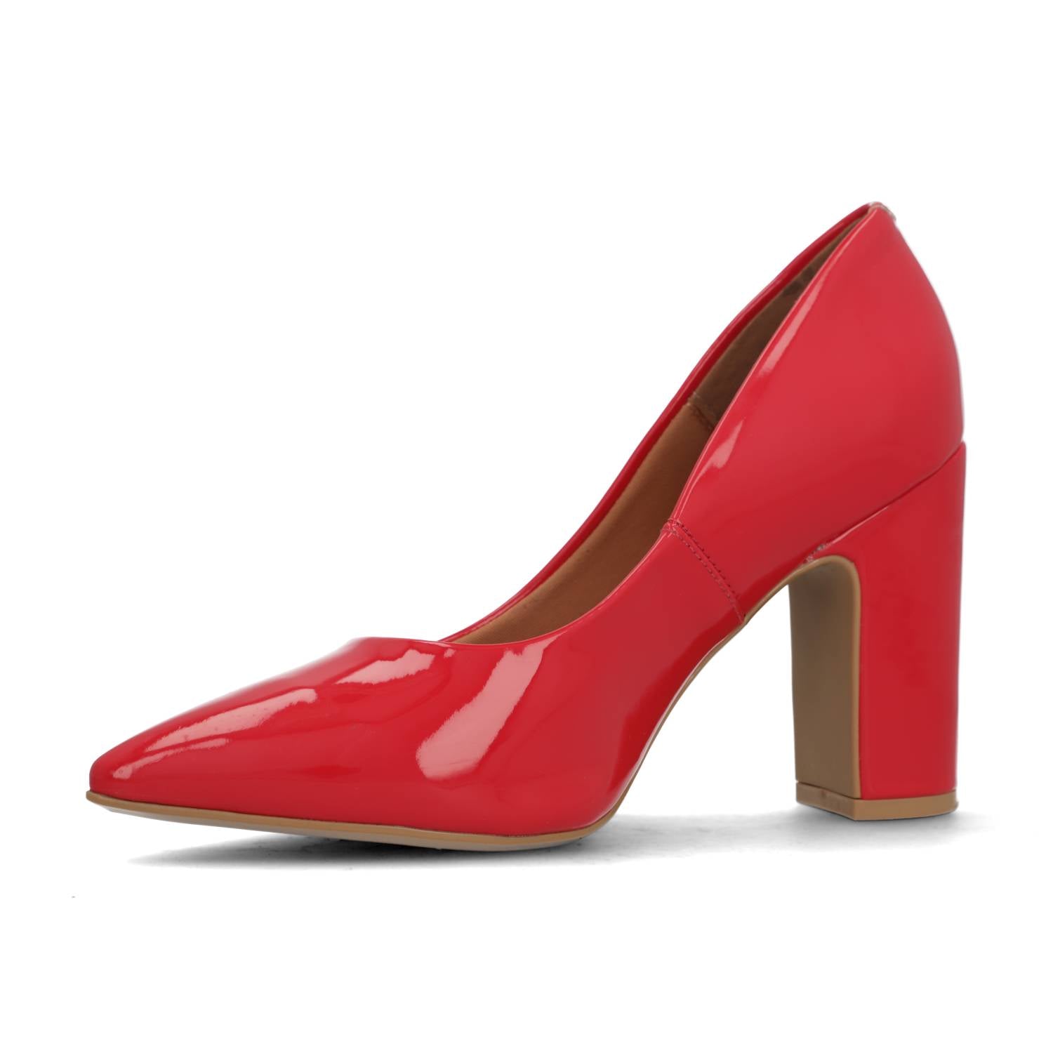 Taco Cuadrado Efecto Charol Rojo 1285-400-13488-86347