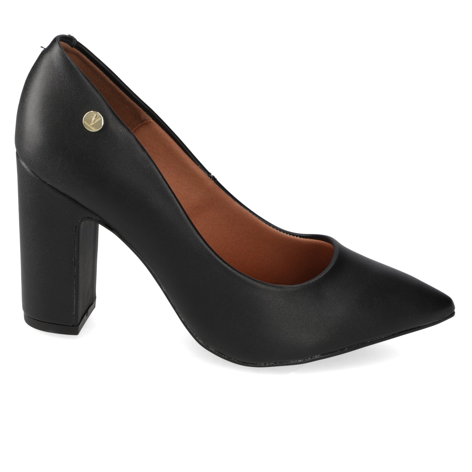 Taco Cuadrado EcoCuero Negro 35 / Negro