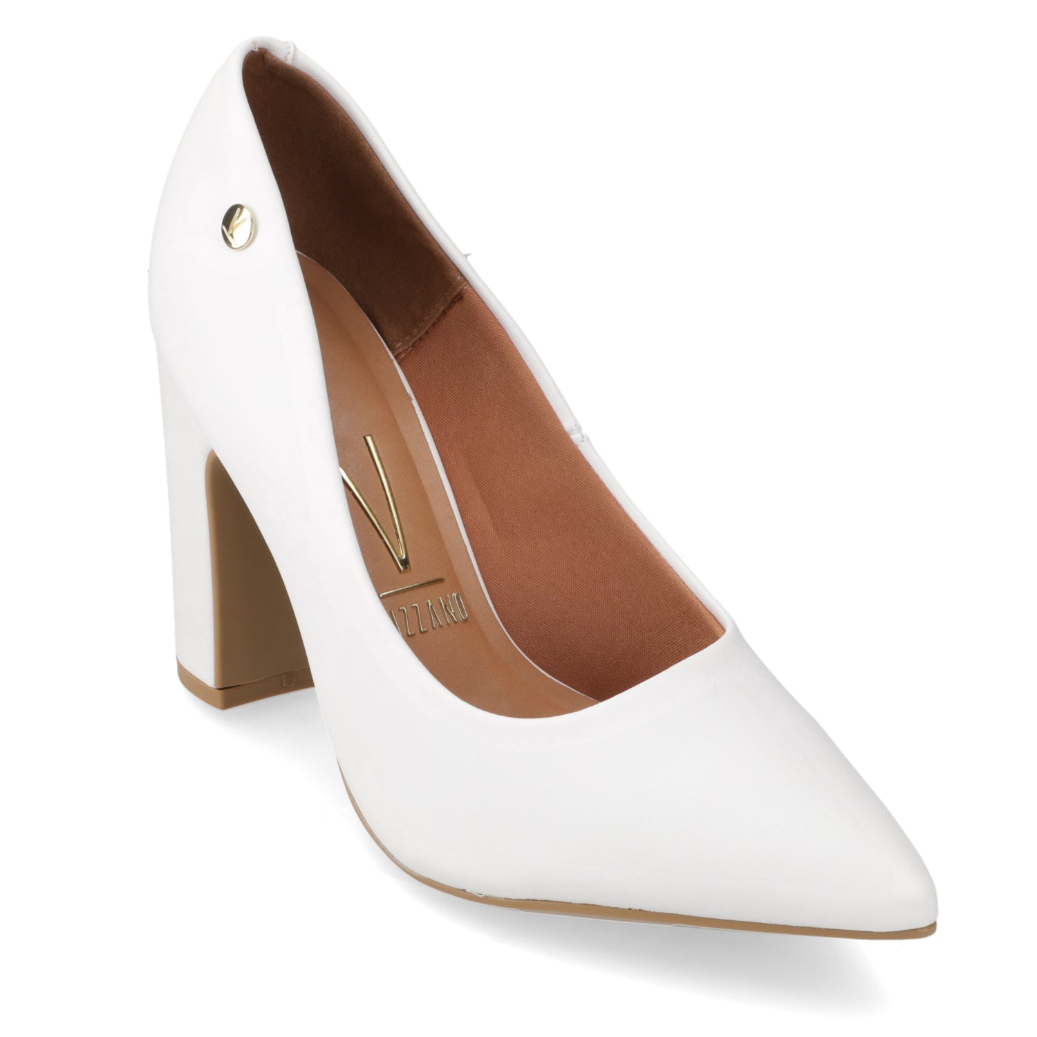 Taco Ancho Eco Cuero Blanco 35 / Blanco