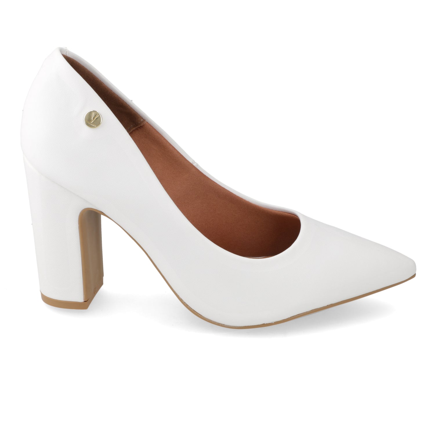 Taco Ancho Eco Cuero Blanco 35 / Blanco