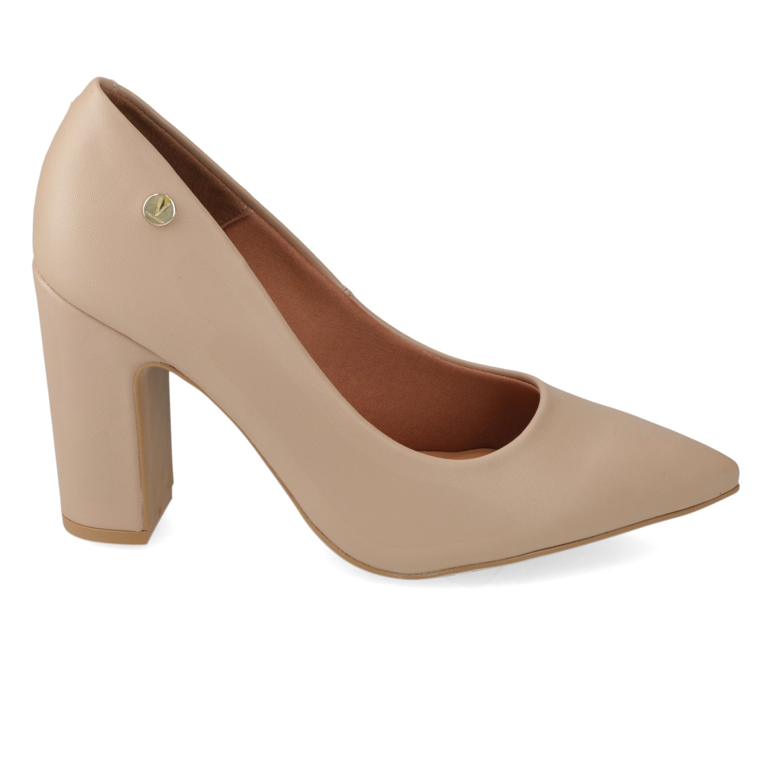 Taco Cuadrado Eco Cuero Beige 35 / Beige
