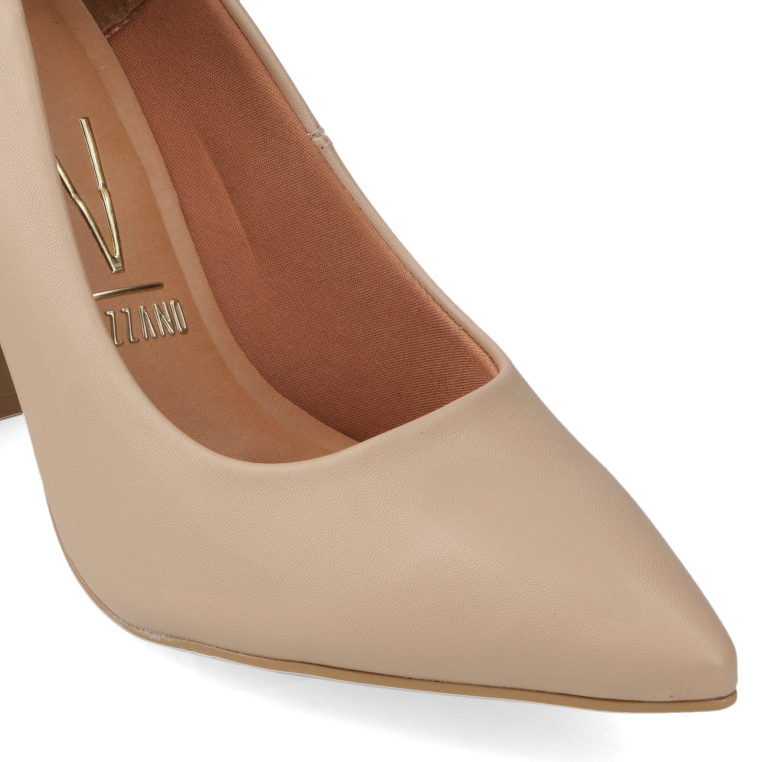 Taco Cuadrado Eco Cuero Beige 35 / Beige