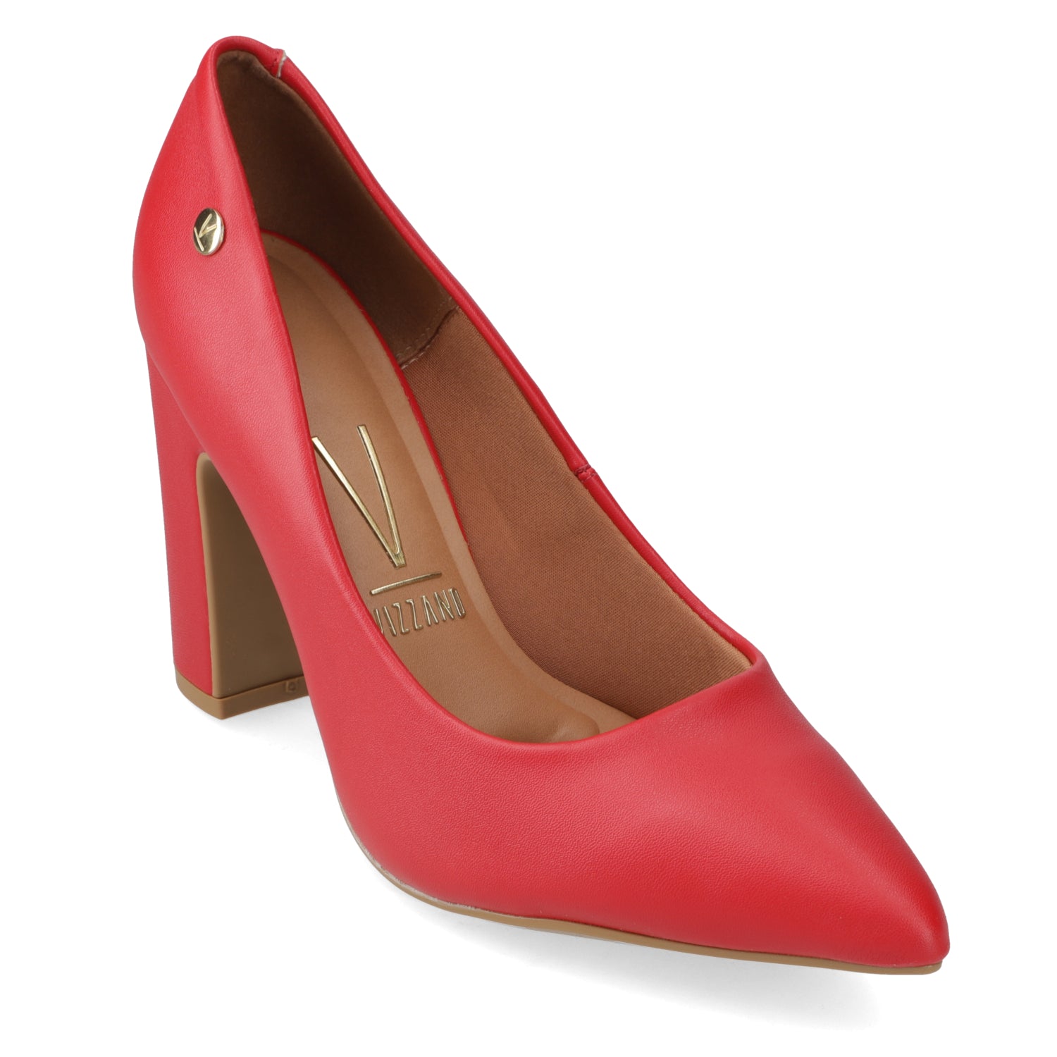 Taco Cuadrado EcoCuero Rojo 34 / Rojo