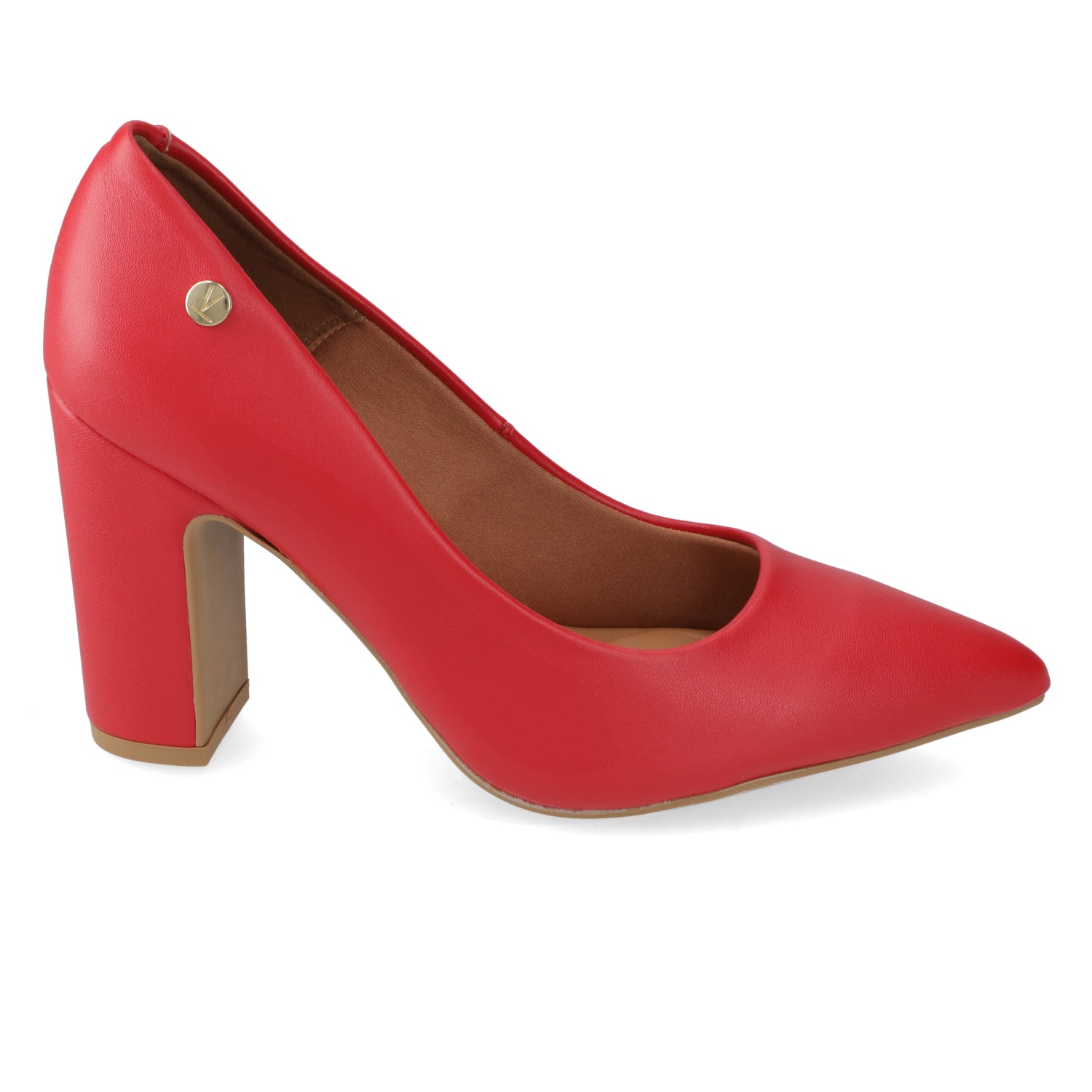 Taco Cuadrado EcoCuero Rojo 34 / Rojo