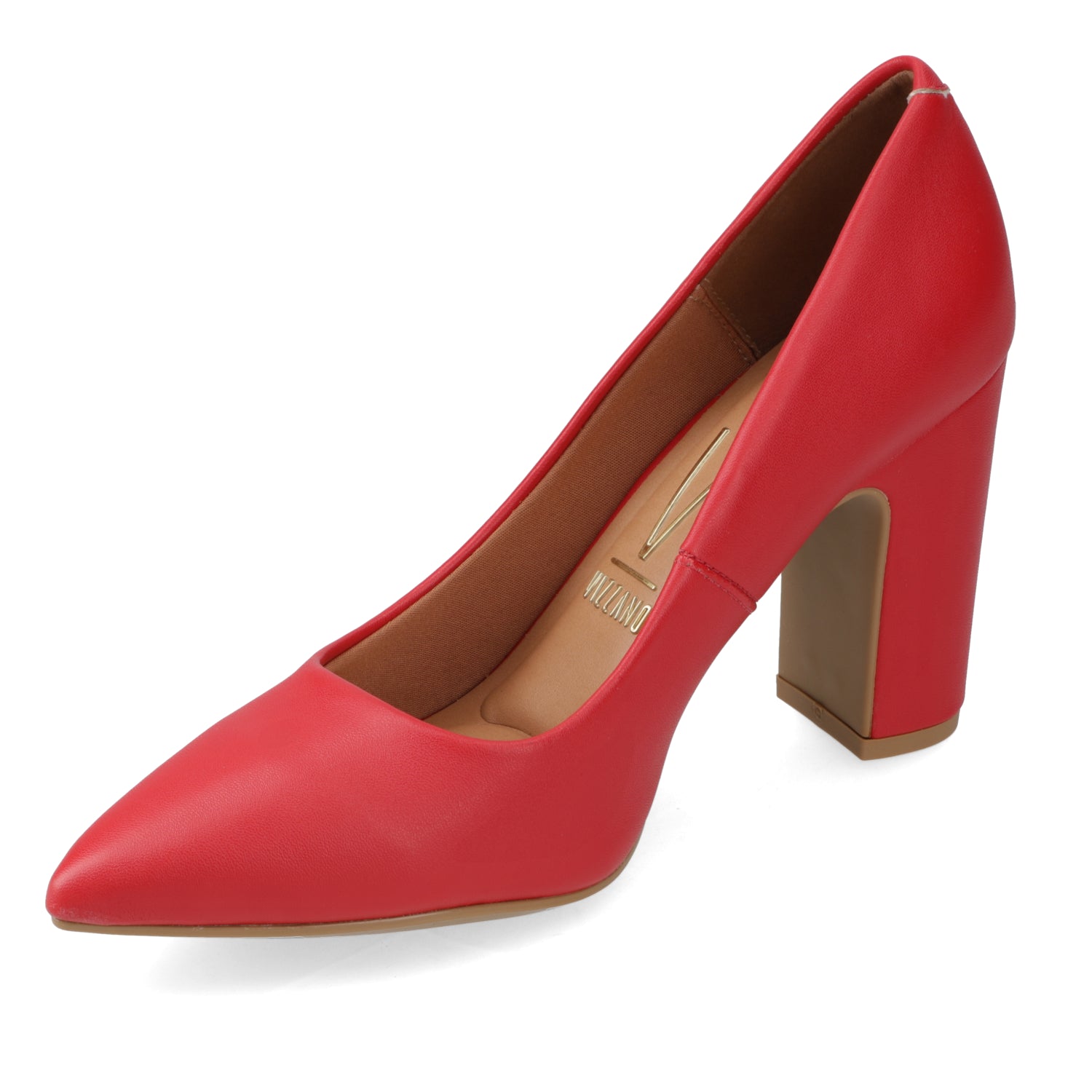 Taco Cuadrado EcoCuero Rojo 34 / Rojo