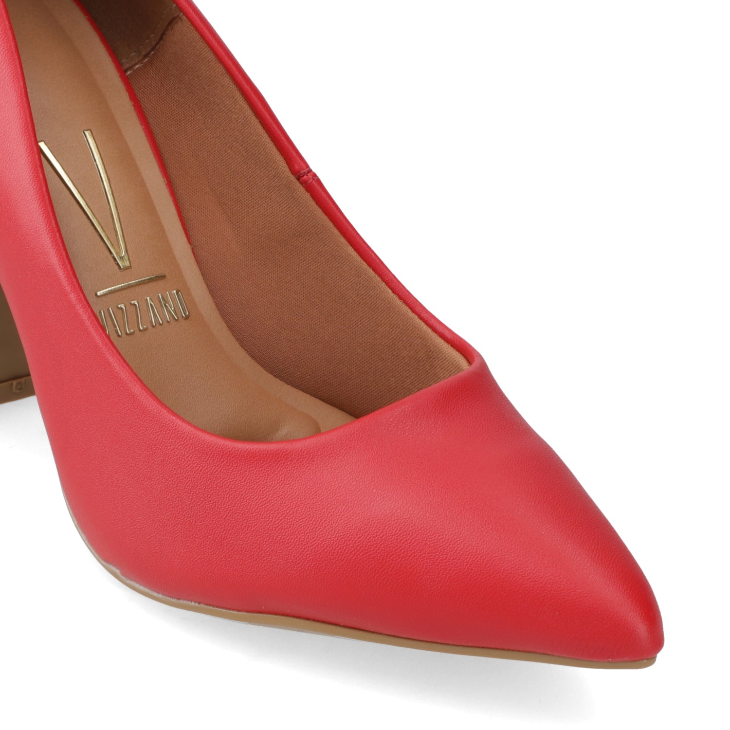 Taco Cuadrado EcoCuero Rojo 34 / Rojo