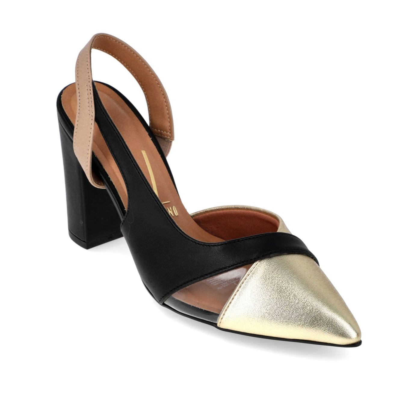 Taco Cuadrado Eco Cuero Negro 34 / Negro