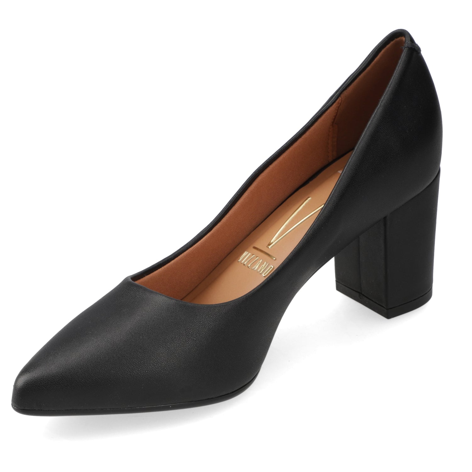 Taco Cuadrado Eco Cuero Negro 35 / Negro