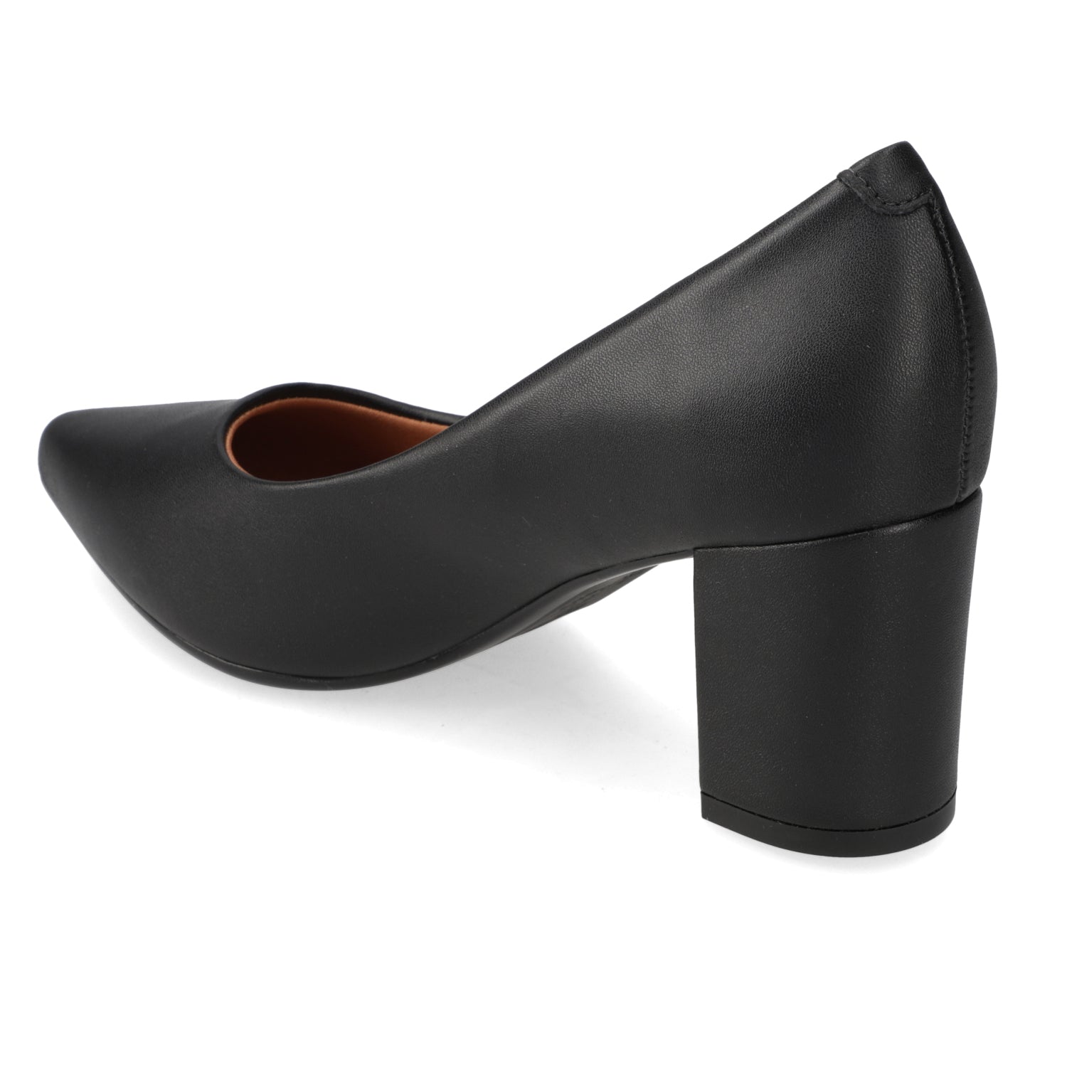 Taco Cuadrado Eco Cuero Negro 35 / Negro