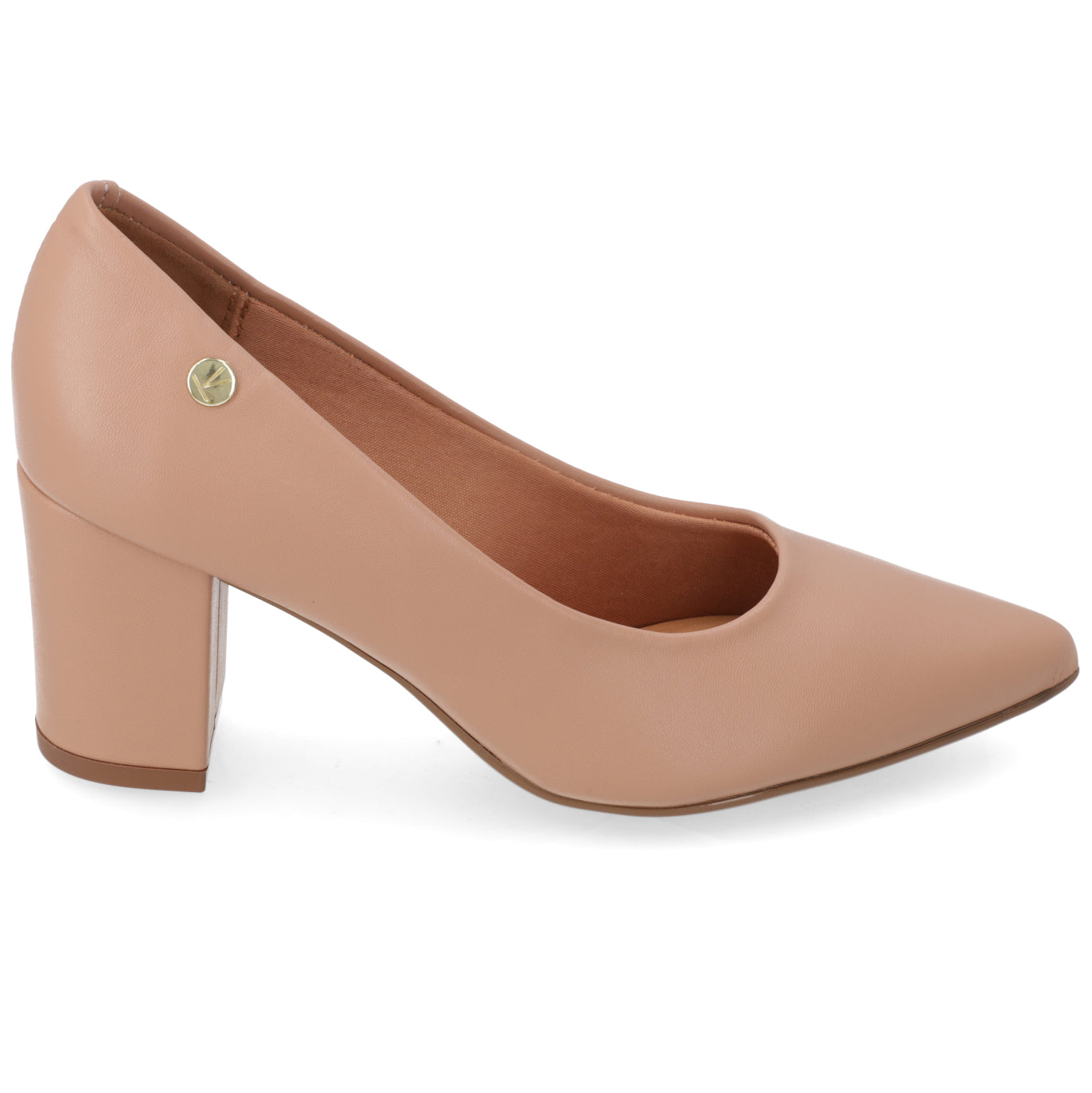 Zapato Taco Ancho Medio Nude Vizzano