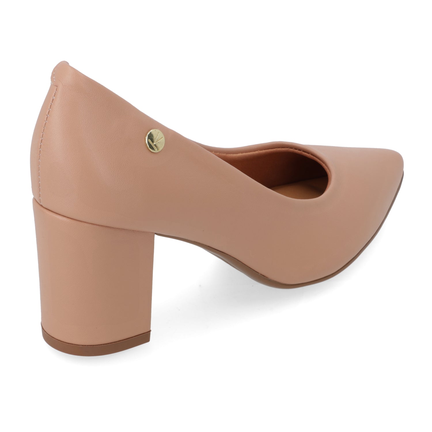Zapato Taco Ancho Medio Nude Vizzano