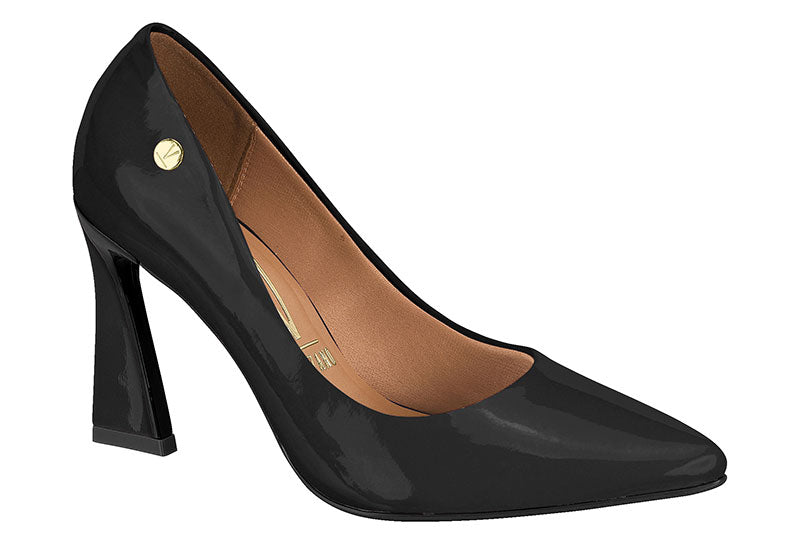 Stiletto Taco Aguja Efecto Charol 34 / Negro