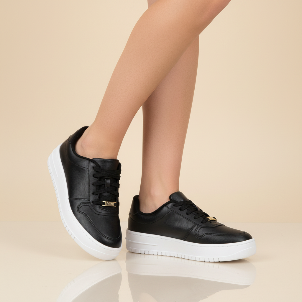 Zapatillas Casuales Negro Vizzano