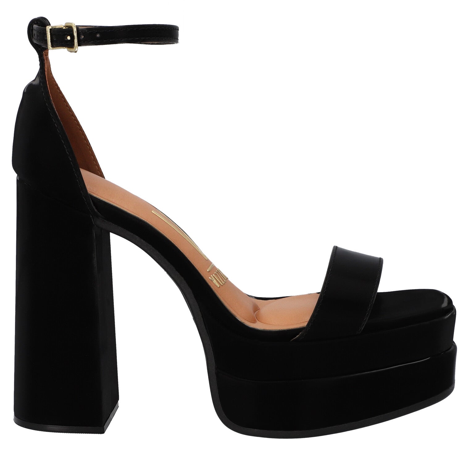 Sandalia Maxi Plataforma Vizzano Glossy Negro 1395-103-20076-15745