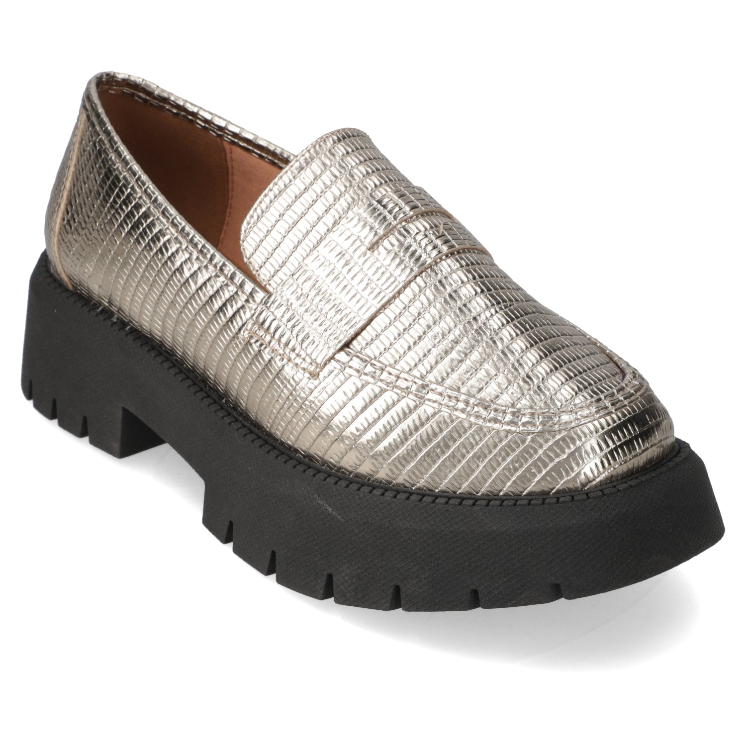 Mocasin Mujer Vizzano Metalizados Dorado