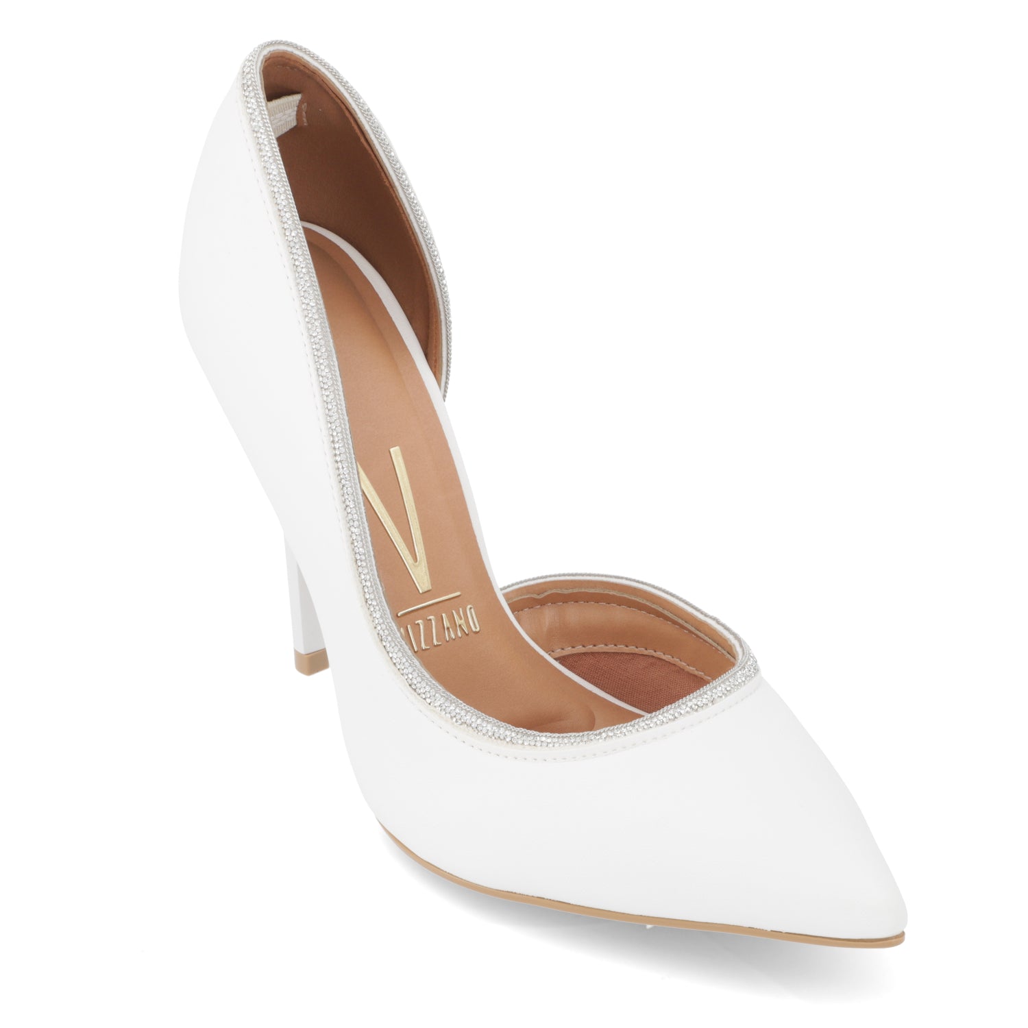 Stiletto Taco Aguja Eco Cuero Blanco 1421-110-27850-97247
