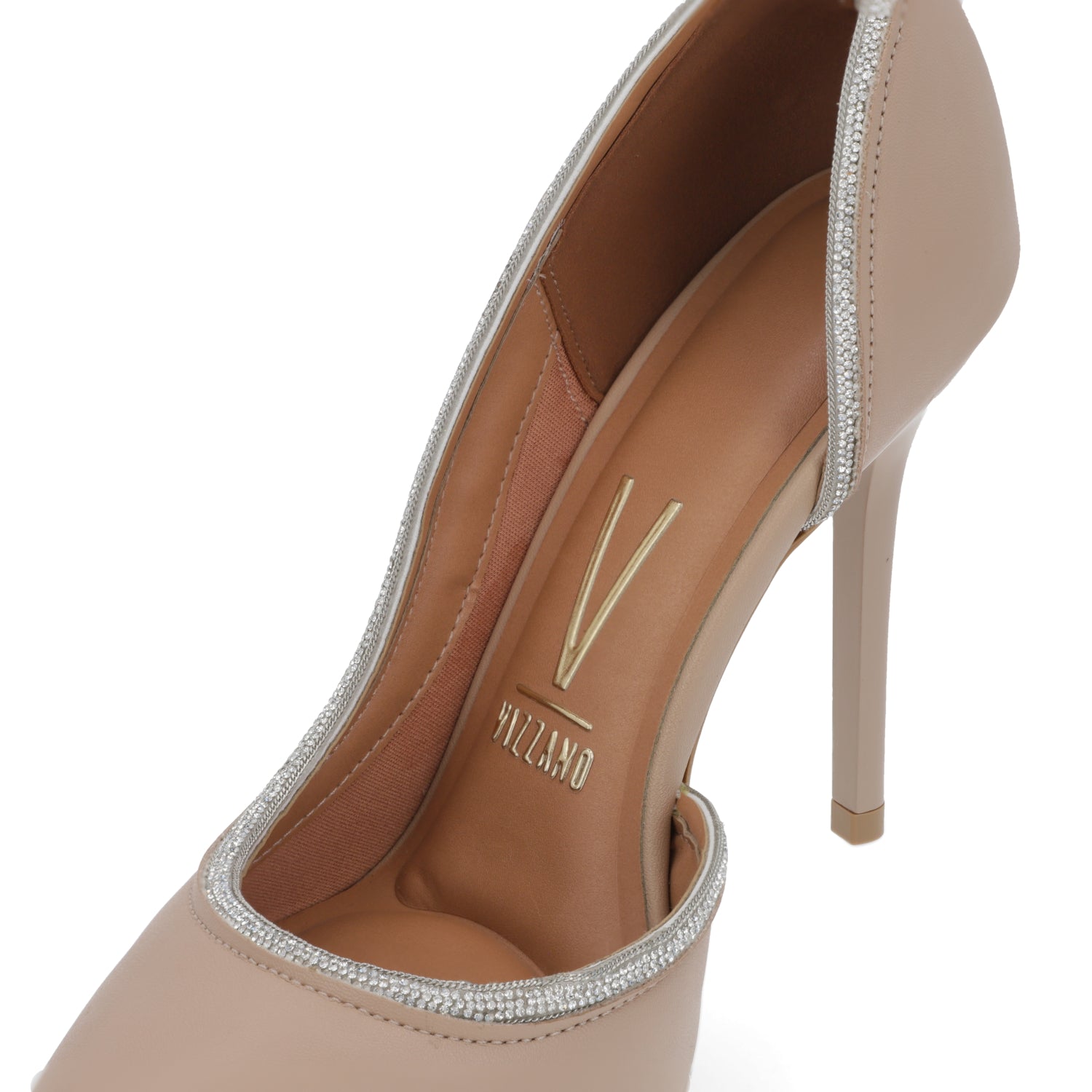 Stiletto Taco Aguja Eco Cuero Beige 1421-110-27850-97248
