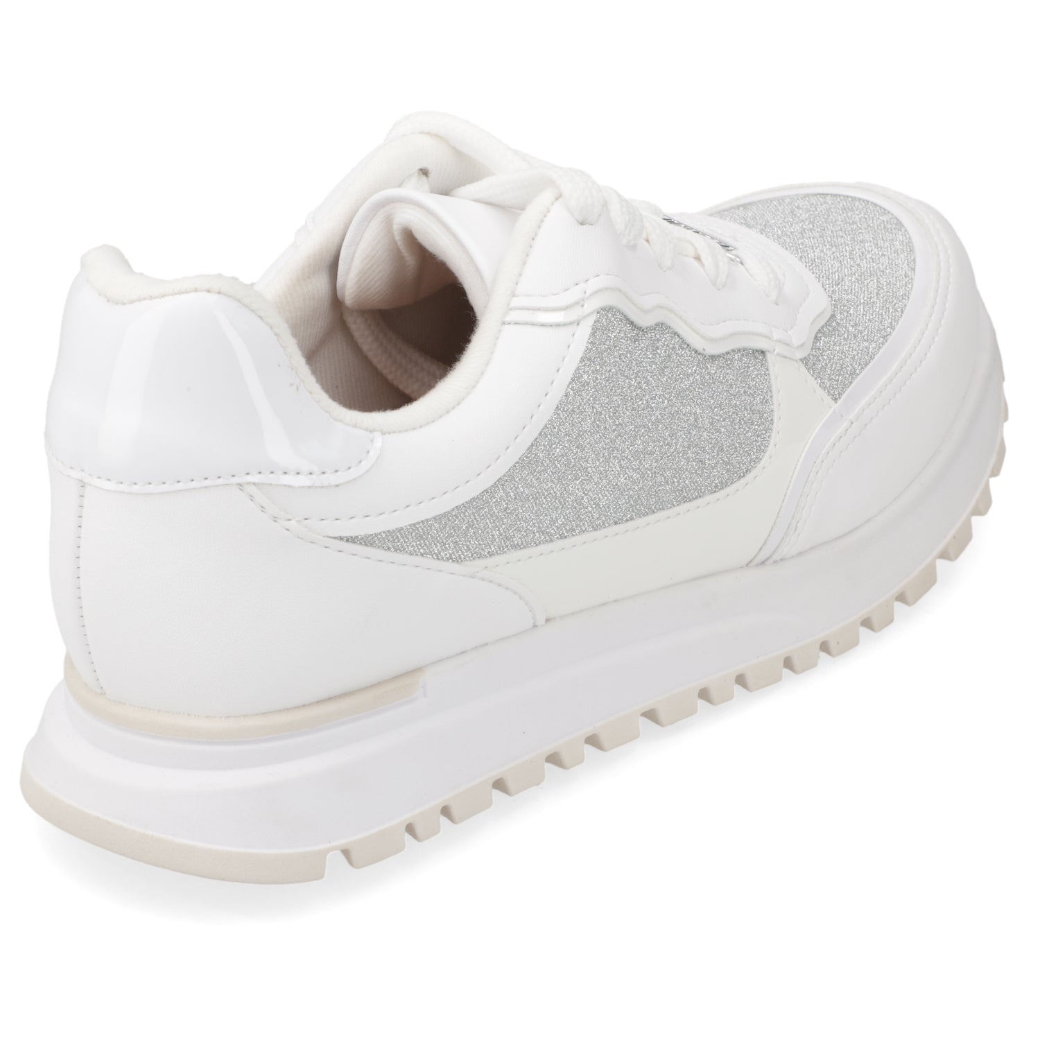 Zapatilla Casual Glitter Blanca