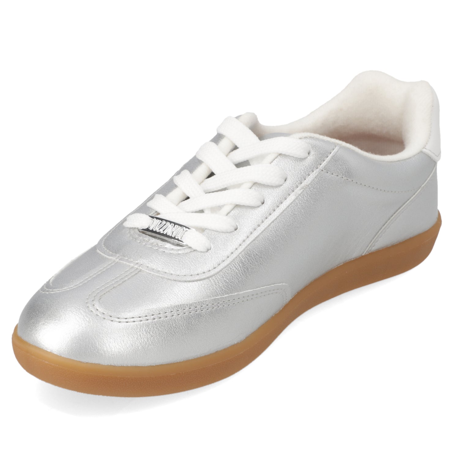 Zapatilla Casual Eco Cuero Metalizada Vizzano Plateada 35 / Plateado