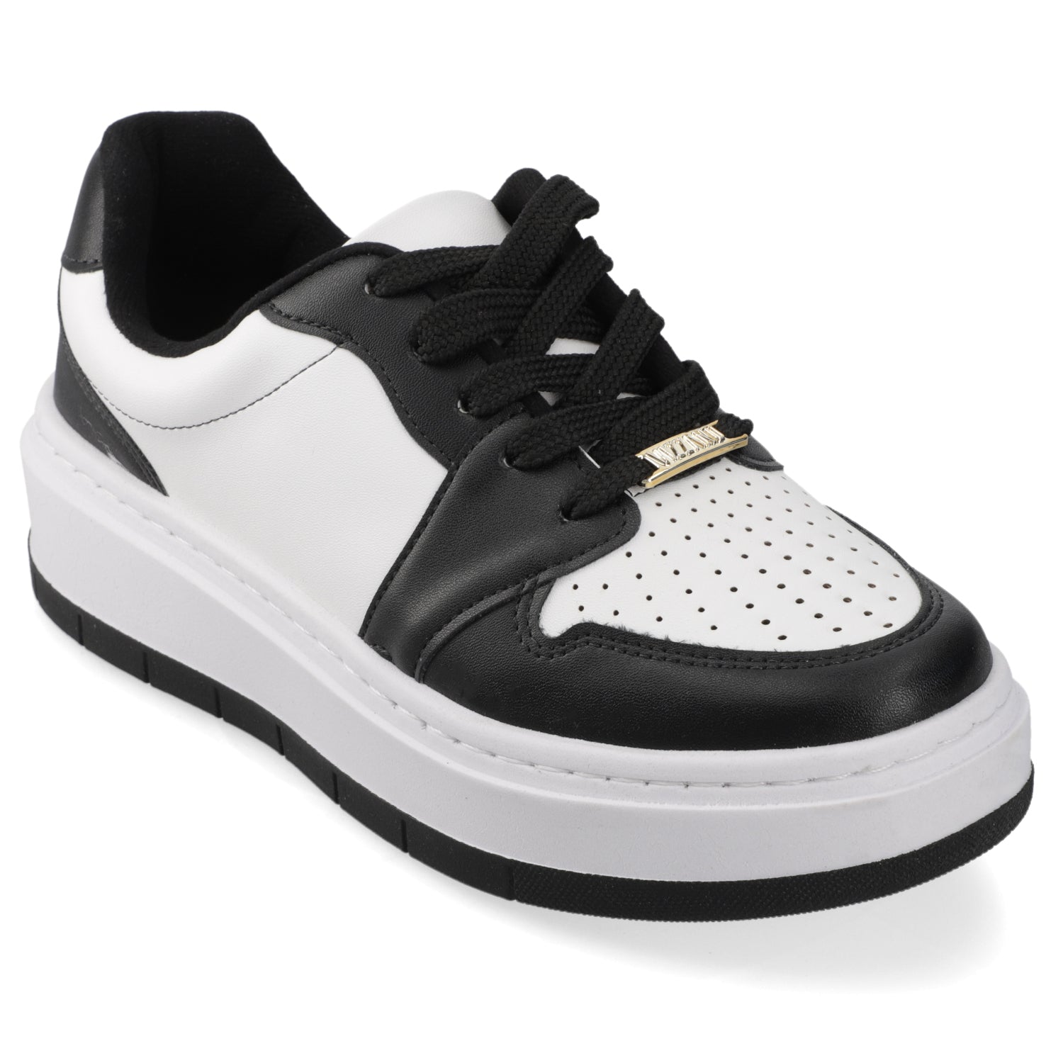 Zapatilla Casual Chunky Blanco y Negro Vizzano
