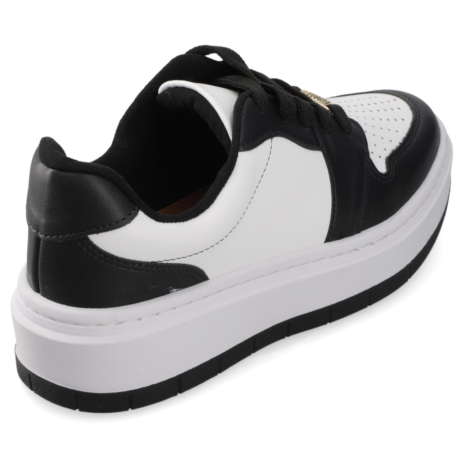 Zapatilla Casual Chunky Blanco y Negro Vizzano