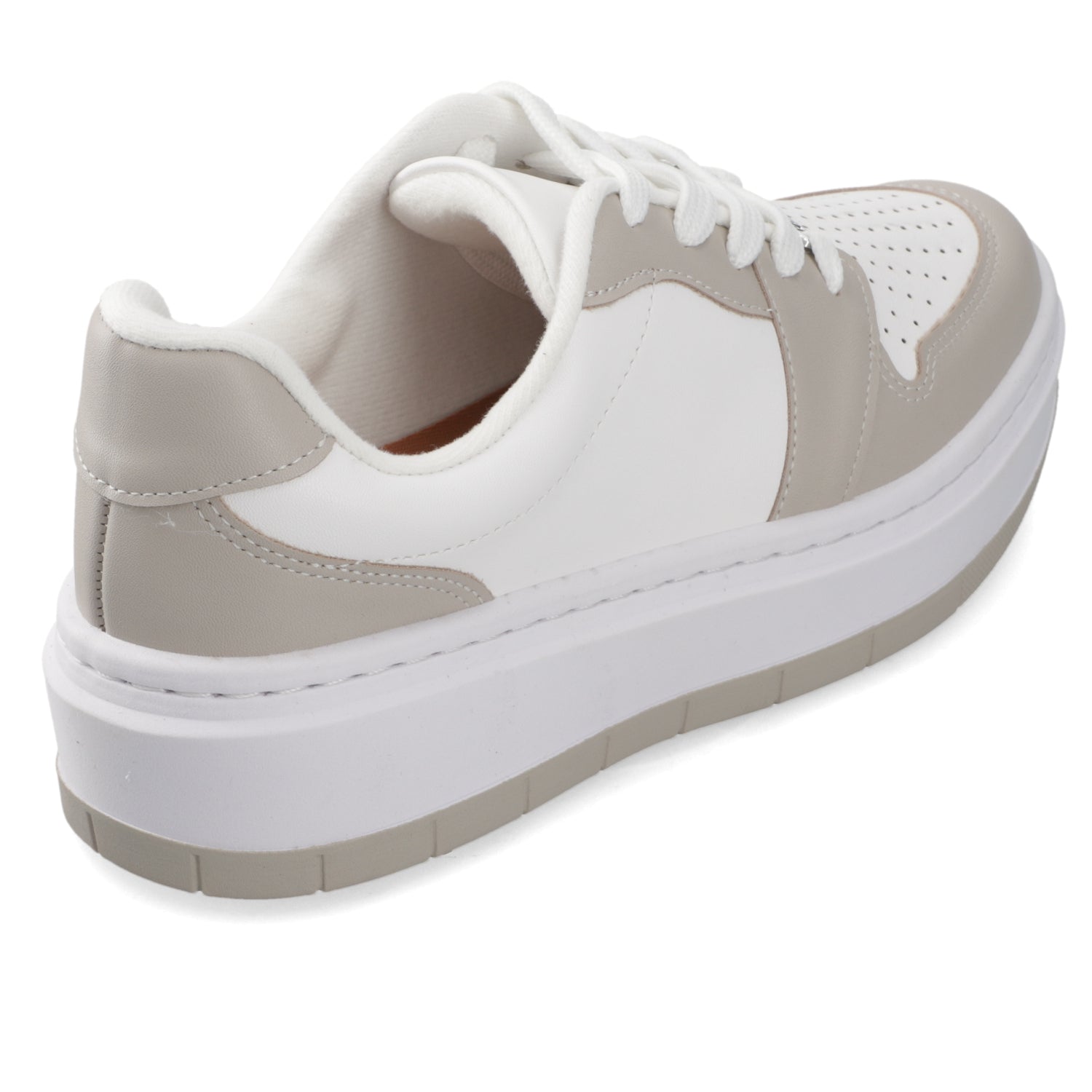 Zapatilla Casual Blanco y Beige Vizzano