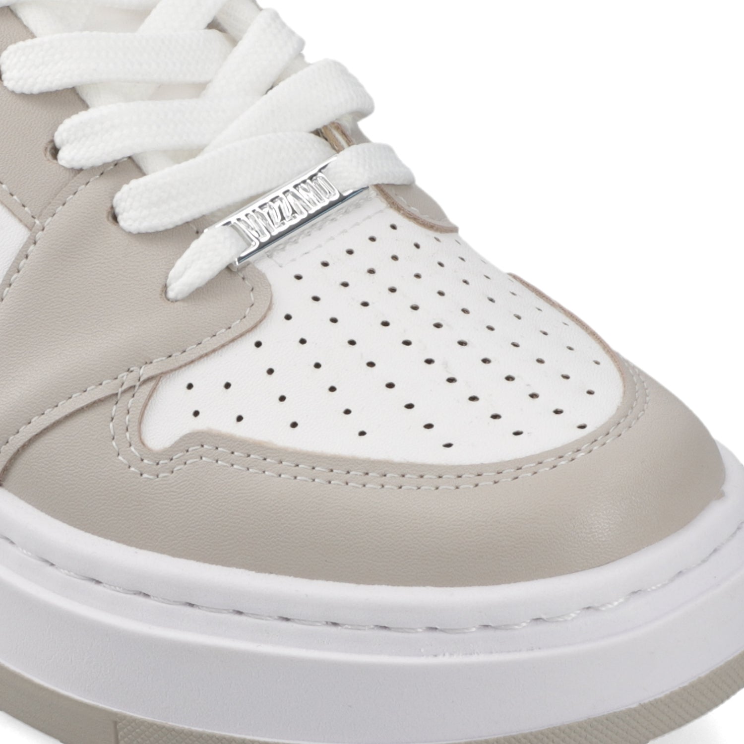 Zapatilla Casual Blanco y Beige Vizzano