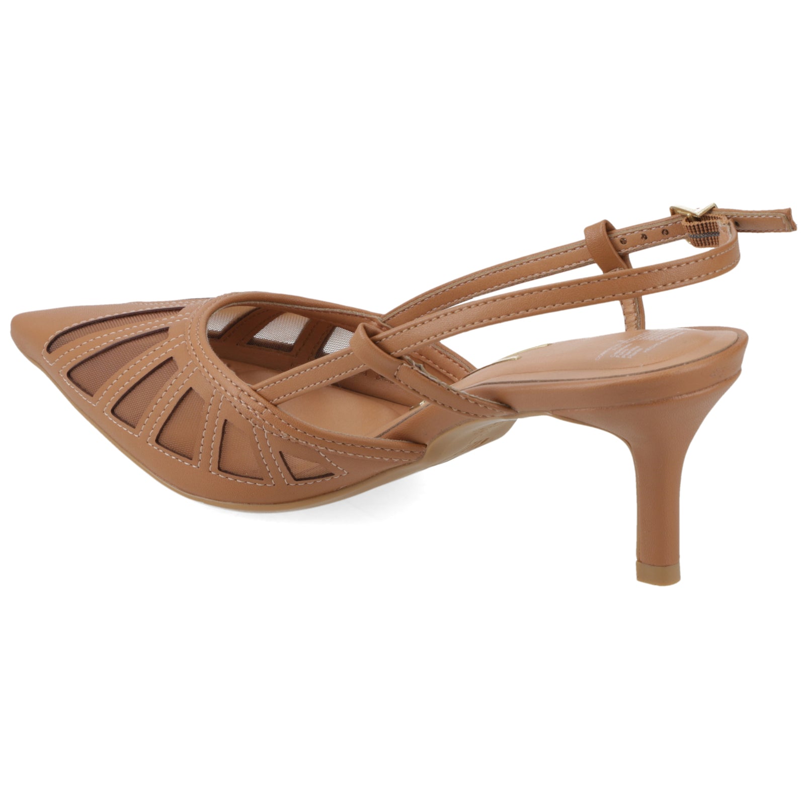 Zapato Mujer Destalonado Calado Camel 35 / Camel