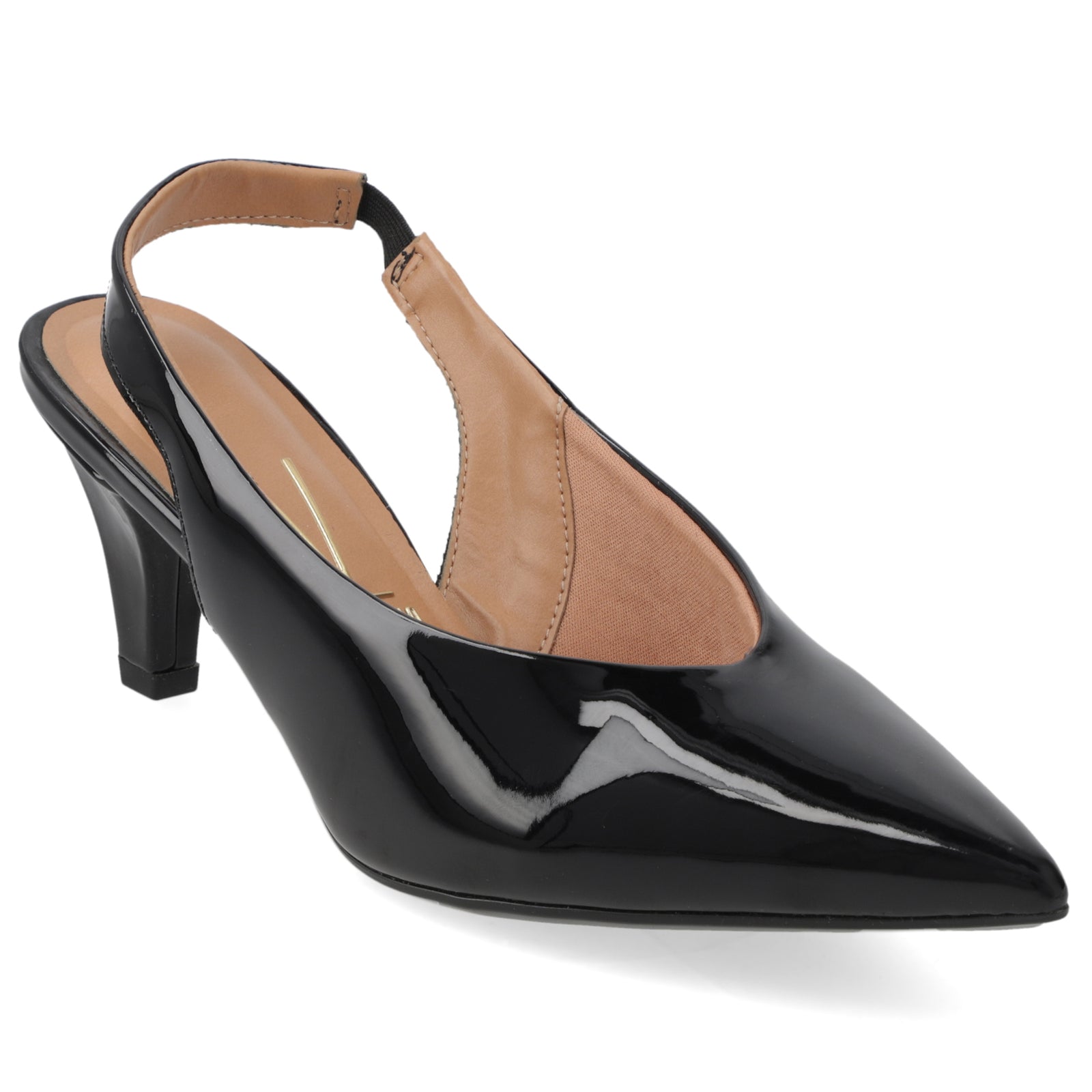 Zapato Mujer Destalonado Charol Negro 35 / Negro