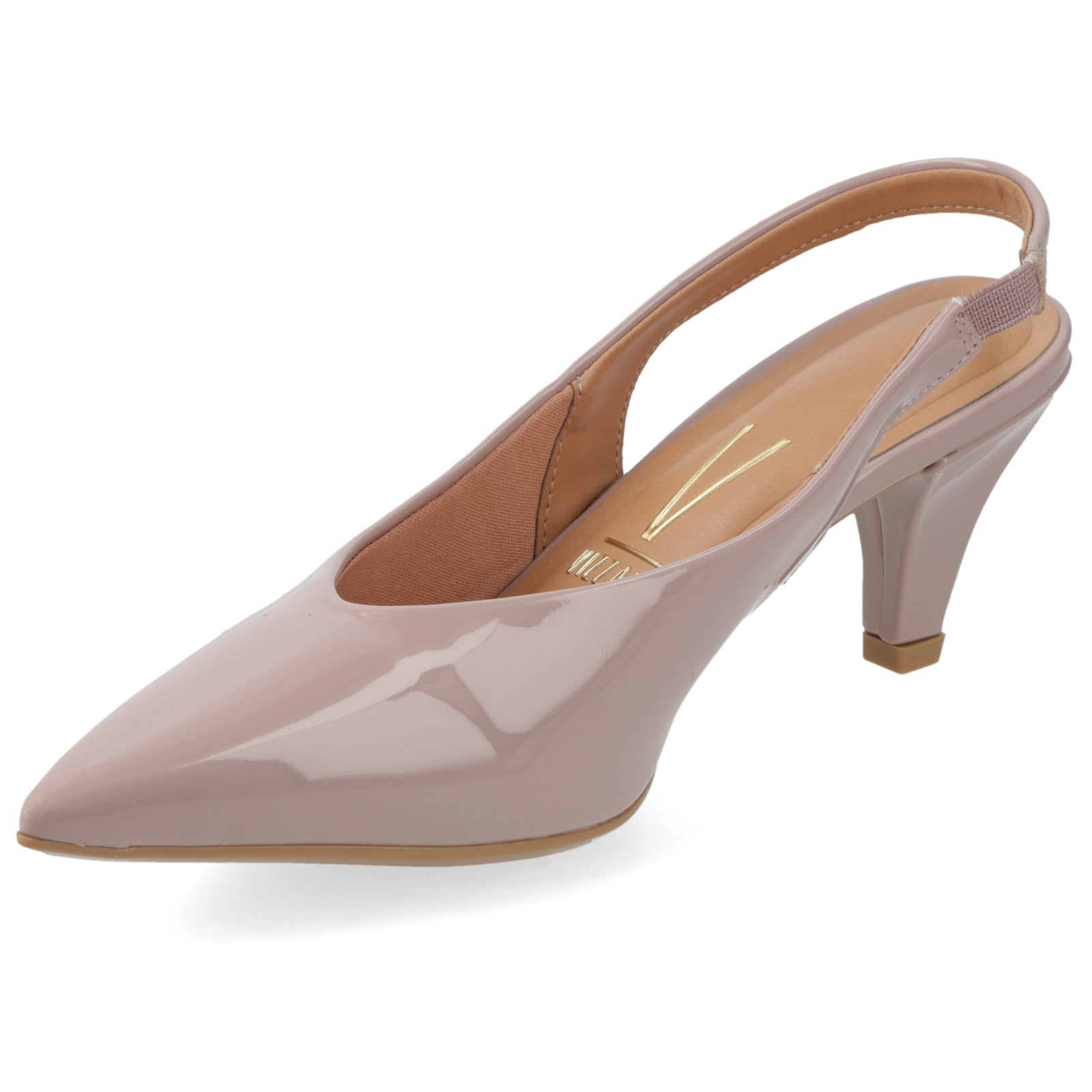 Zapato Mujer Destalonado Charol Taupe 35 / Taupe