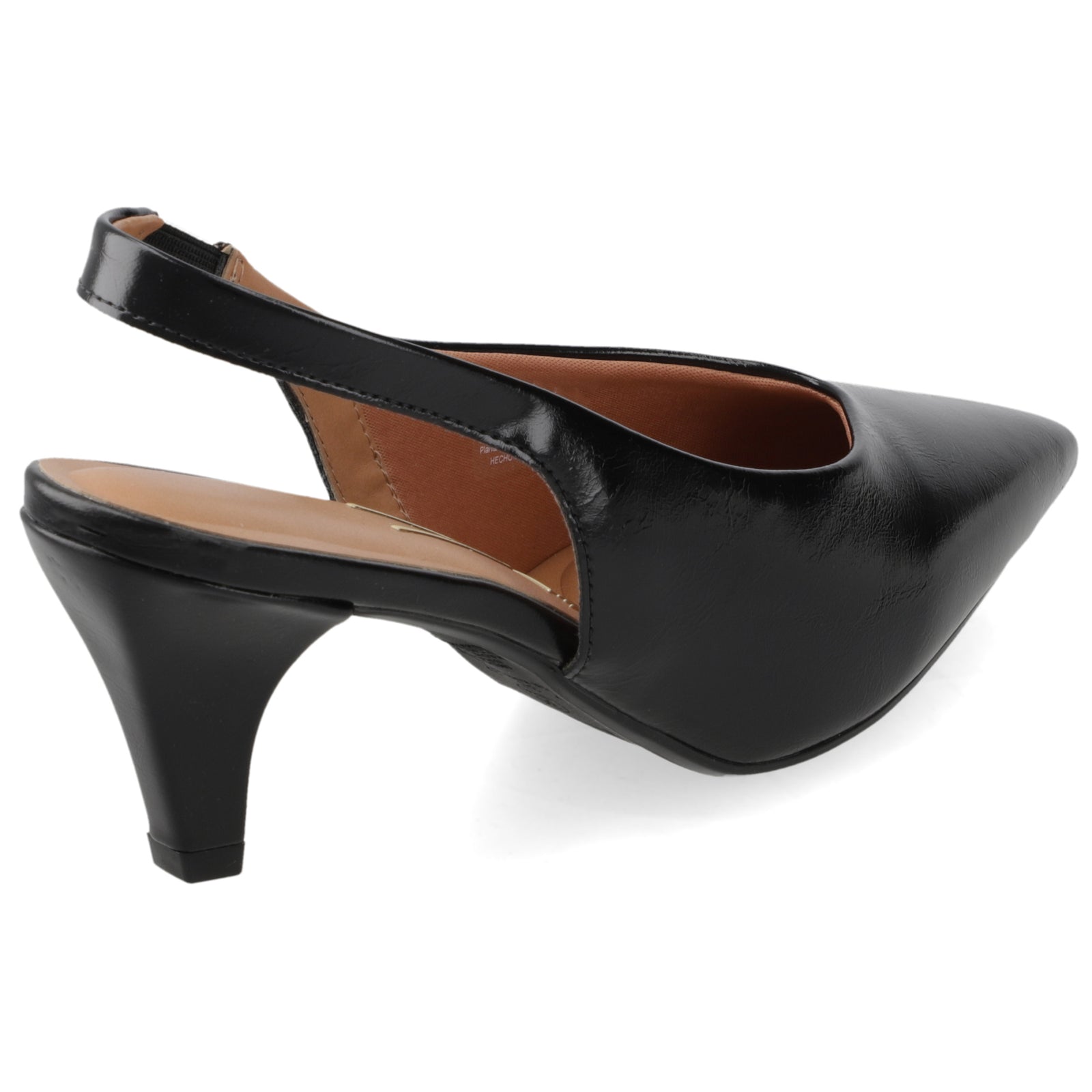 Zapato Mujer Destalonado Taco Aguja Negro 35 / Negro