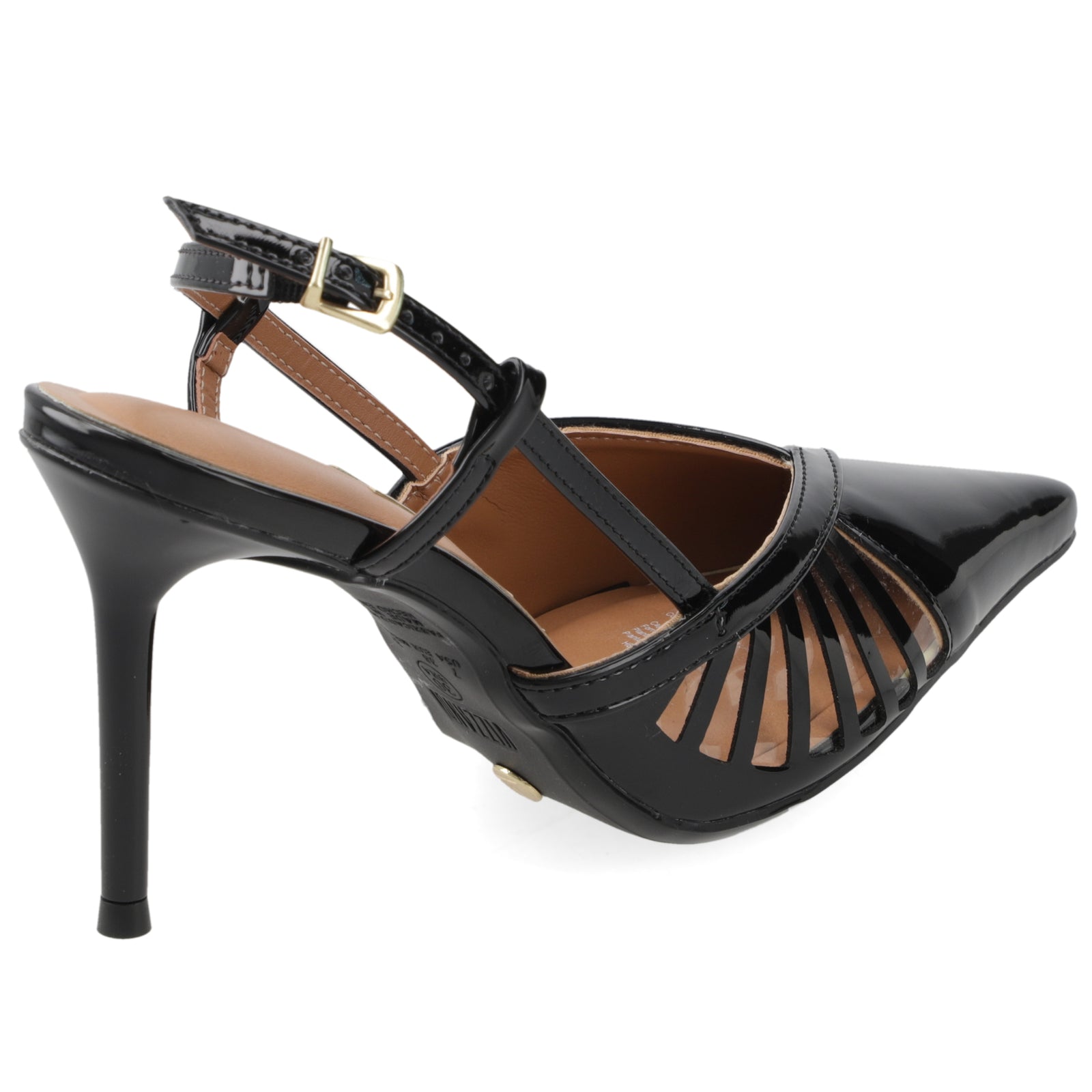 Zapato Mujer Destalonado con Tiras Negro 35 / Negro