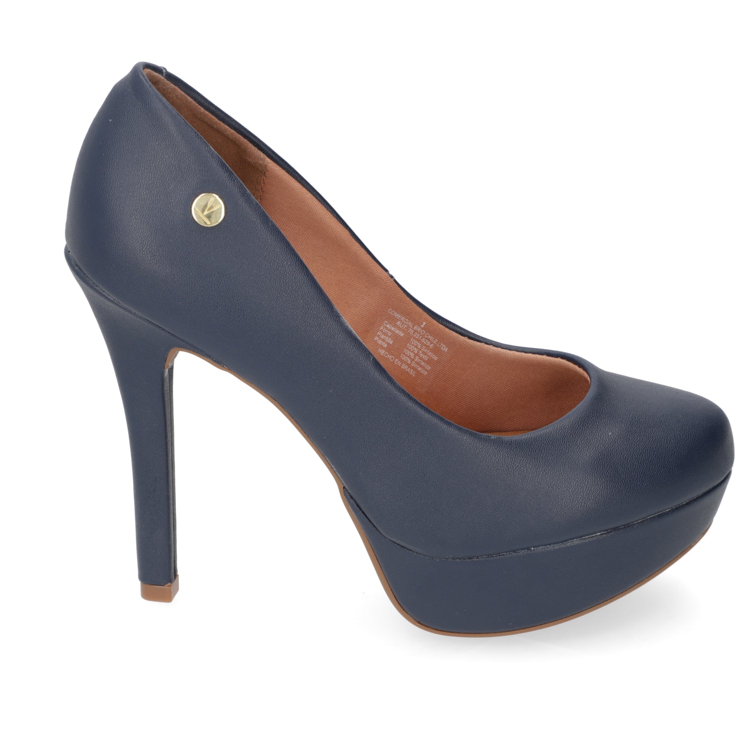 Zapato Taco Plataforma Vizzano EcoCuero Azul 1830-501-7286-89521